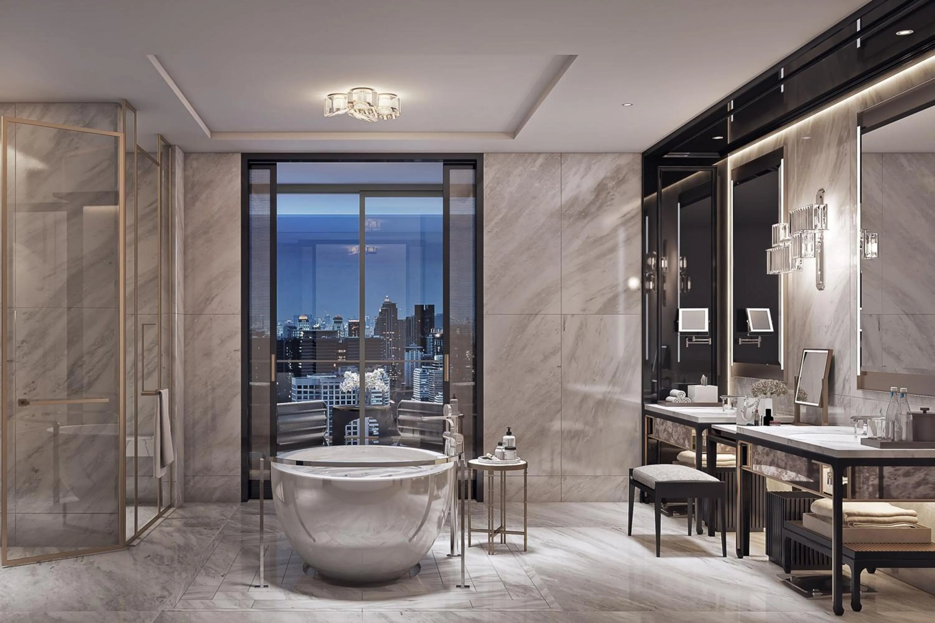 Bathroom in The Ritz-Carlton, Bangkok