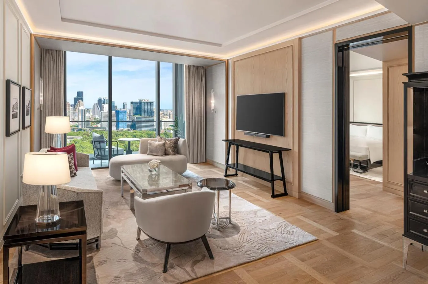 Living room in The Ritz-Carlton, Bangkok