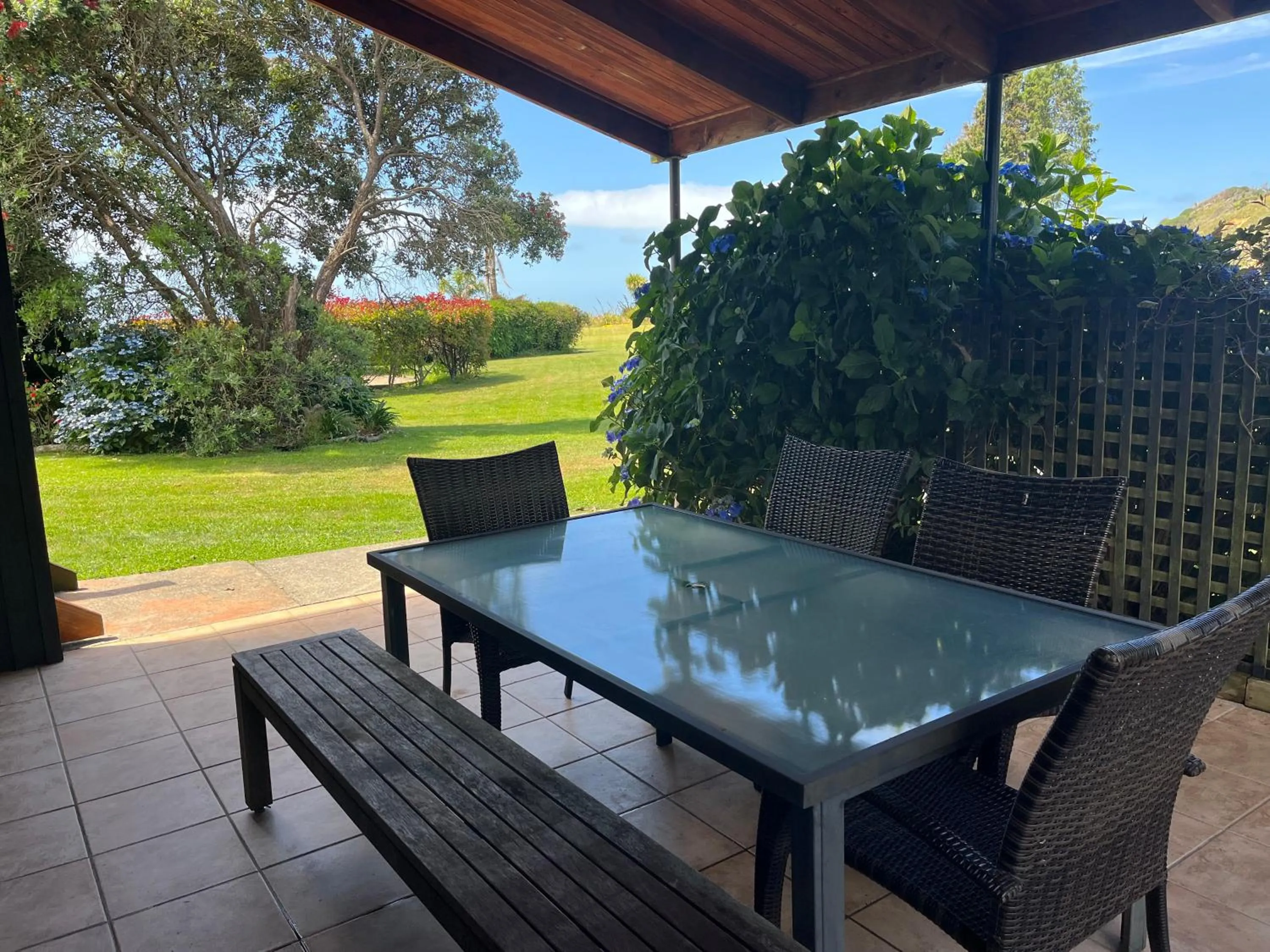 Patio in Summerspring Beachfront Accommodation