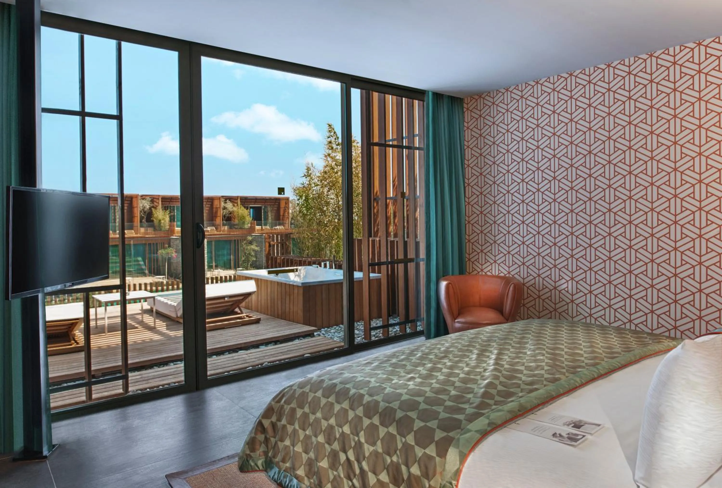 View (from property/room), Bed in Maxx Royal Kemer Resort