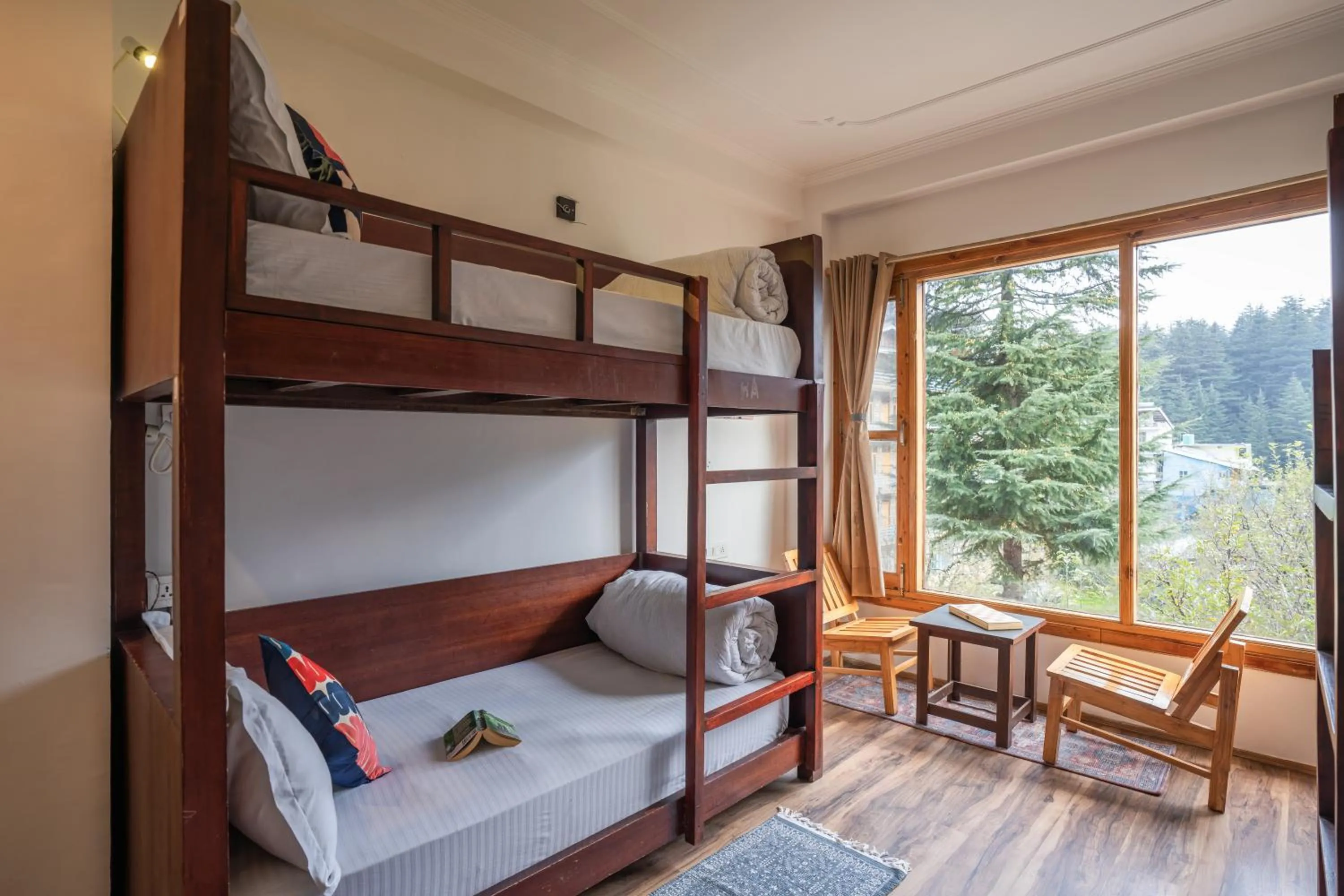 Seating area, Bed in Alt Life Manali, Old Manali