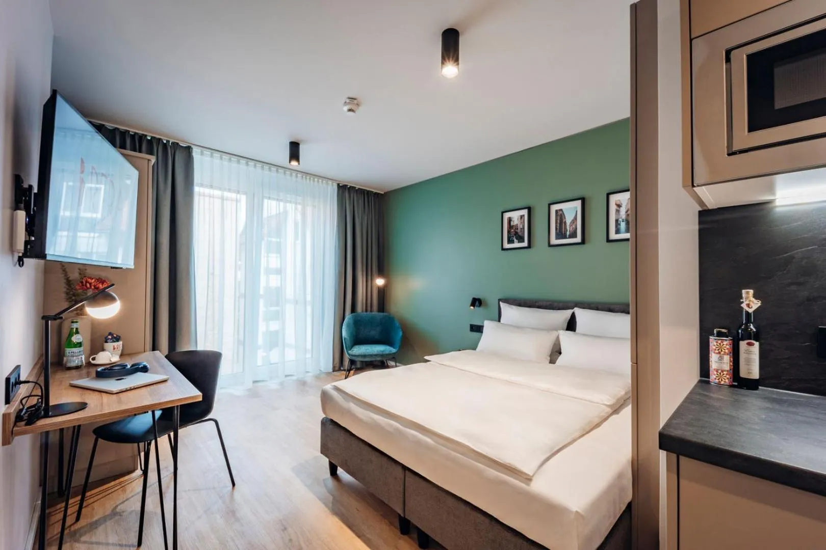 Bed in Brera Serviced Apartments Böblingen Sindelfingen