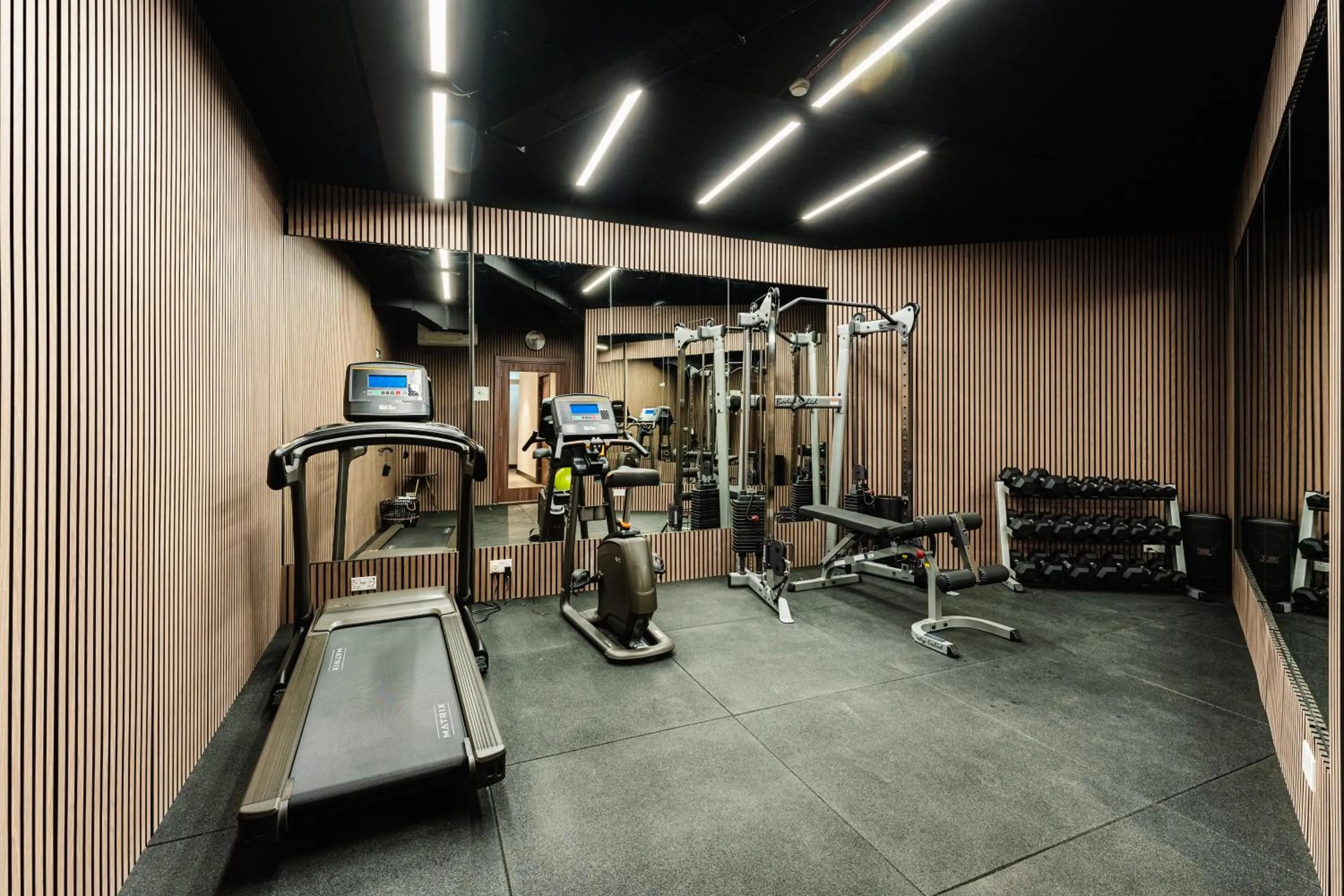 Fitness centre/facilities in Royale Sainte Hélène Boutique Hotel