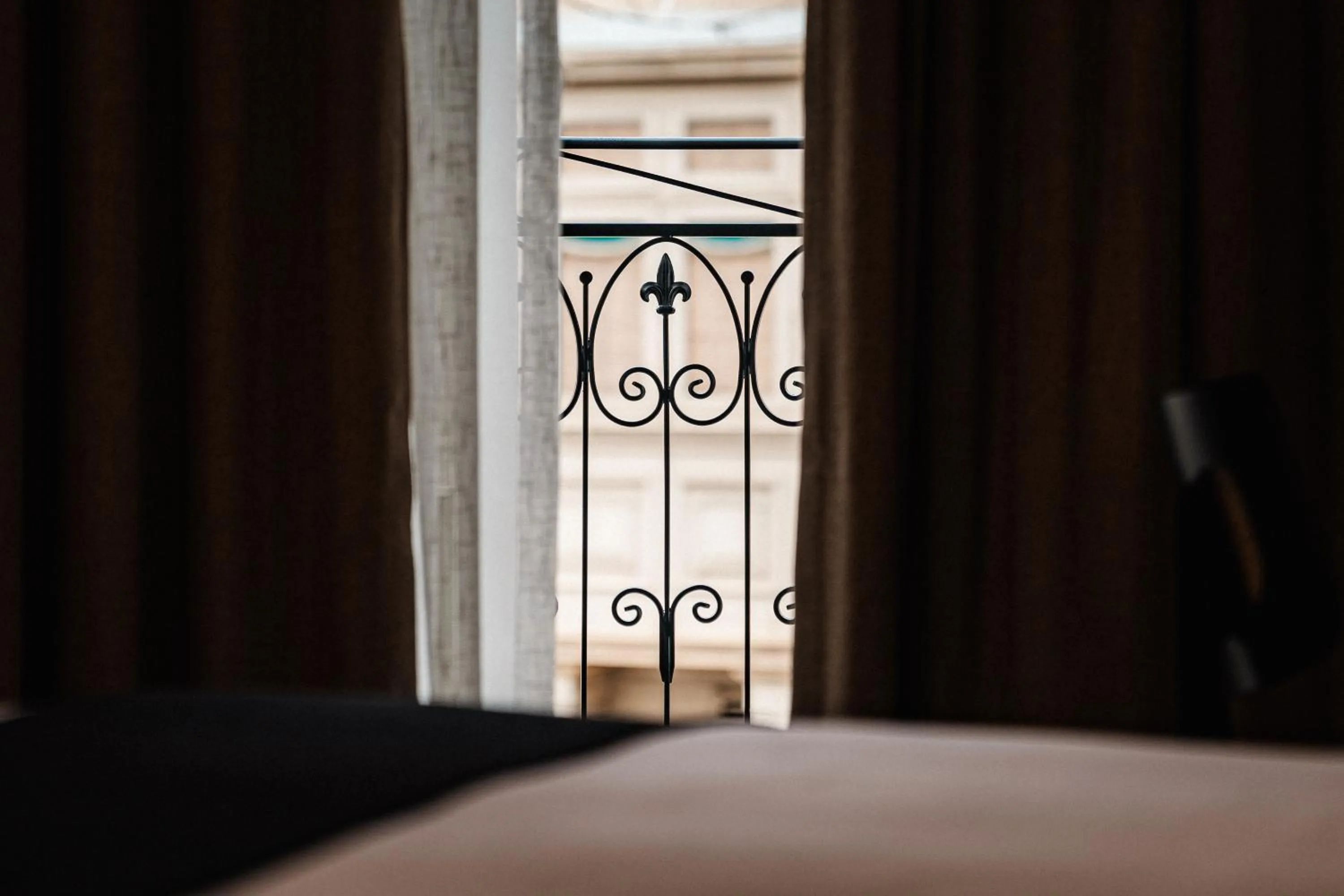 Bed in Royale Sainte Hélène Boutique Hotel