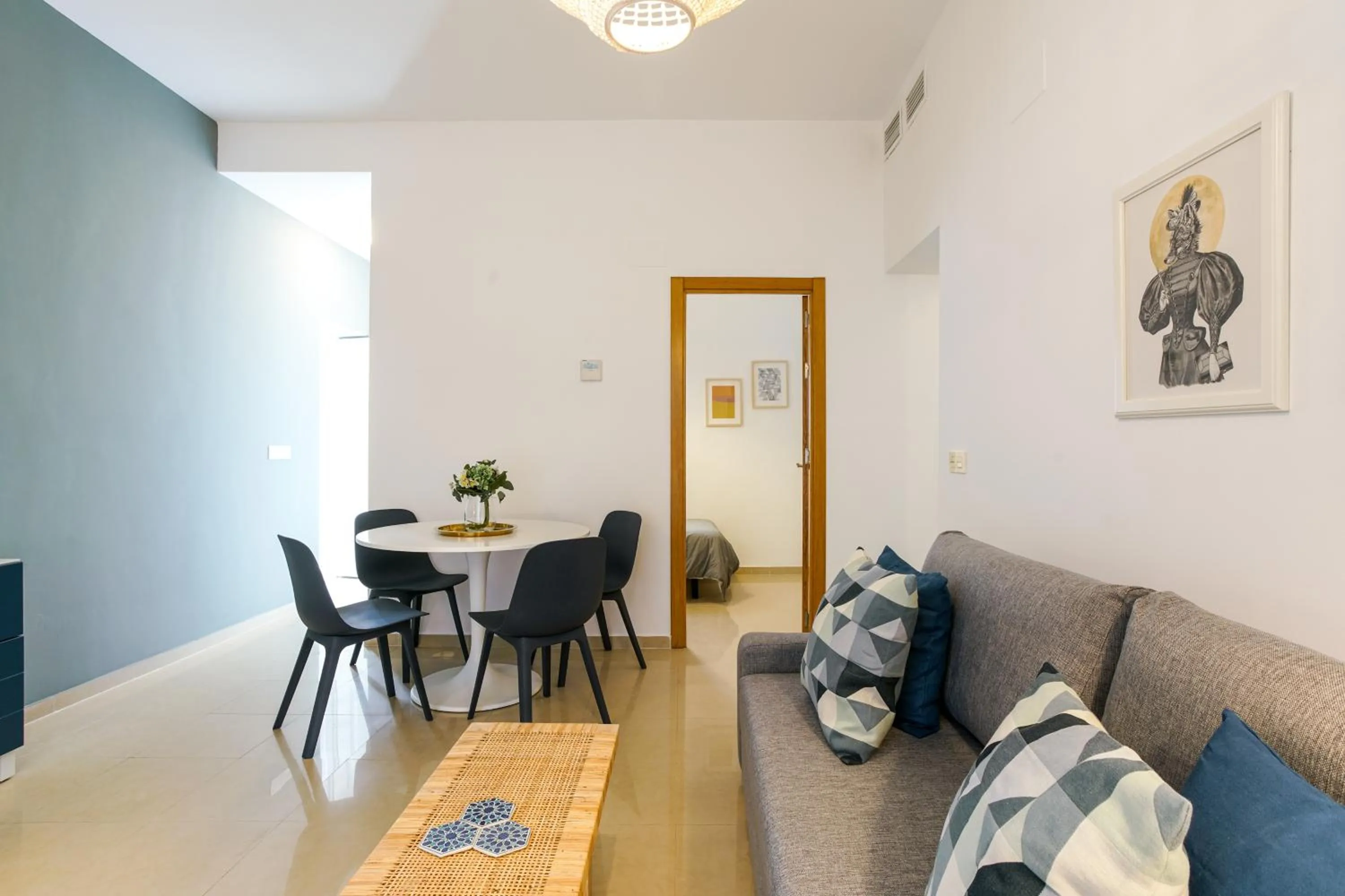 Living room in Apartamentos Diaber San Leandro