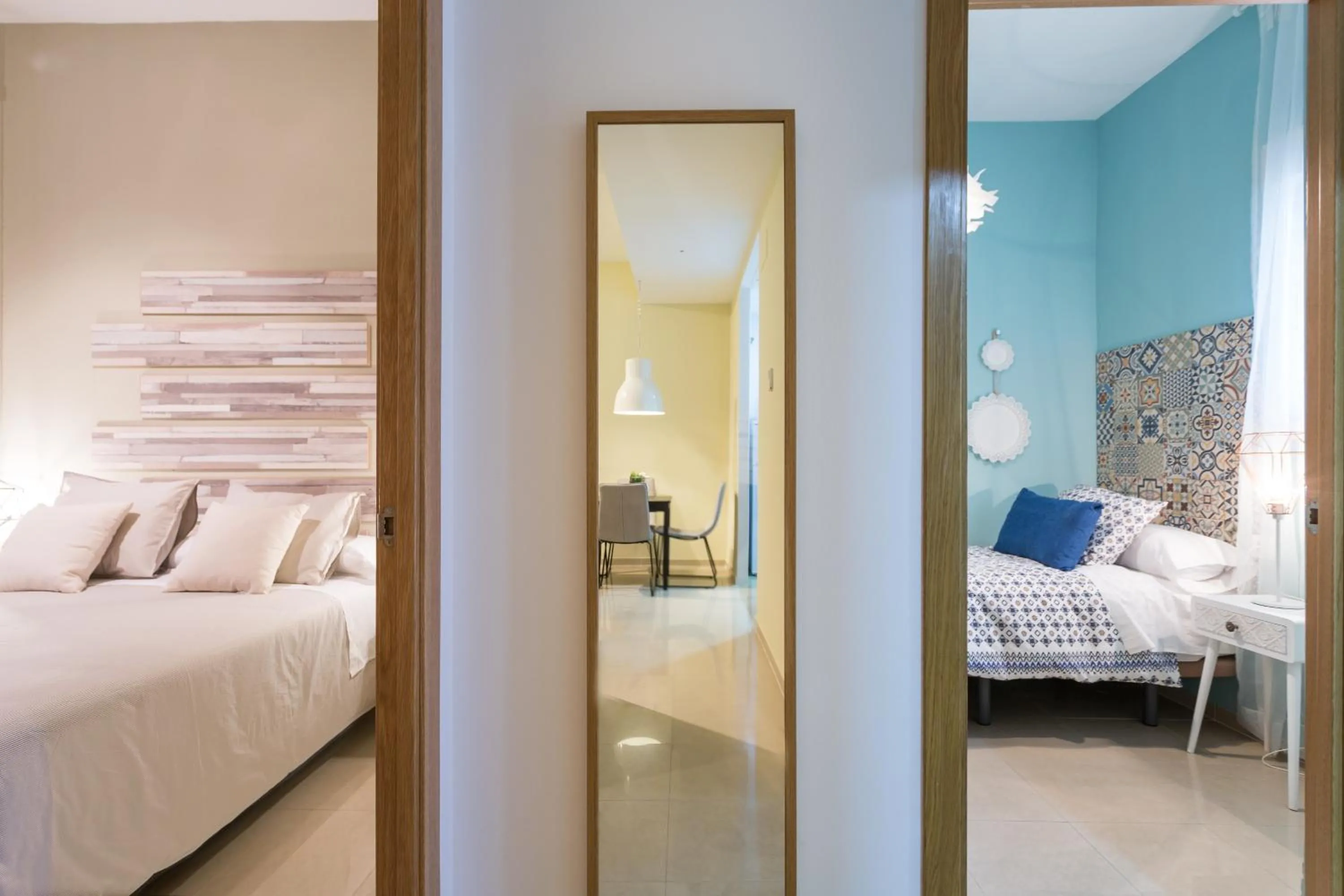 Bedroom, Bed in Apartamentos Diaber San Leandro