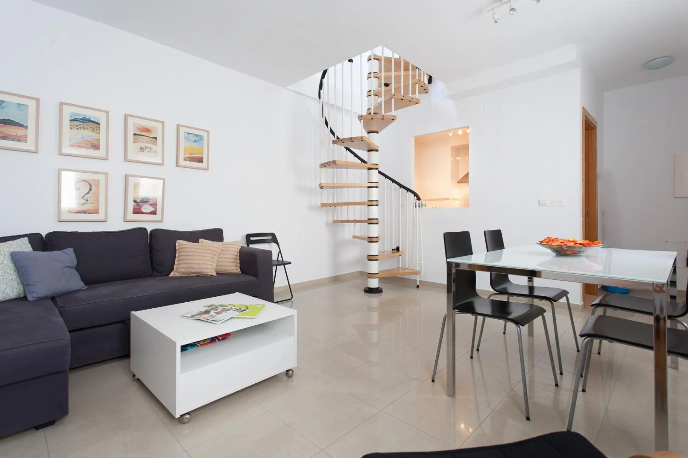 Living room in Apartamentos Diaber San Leandro