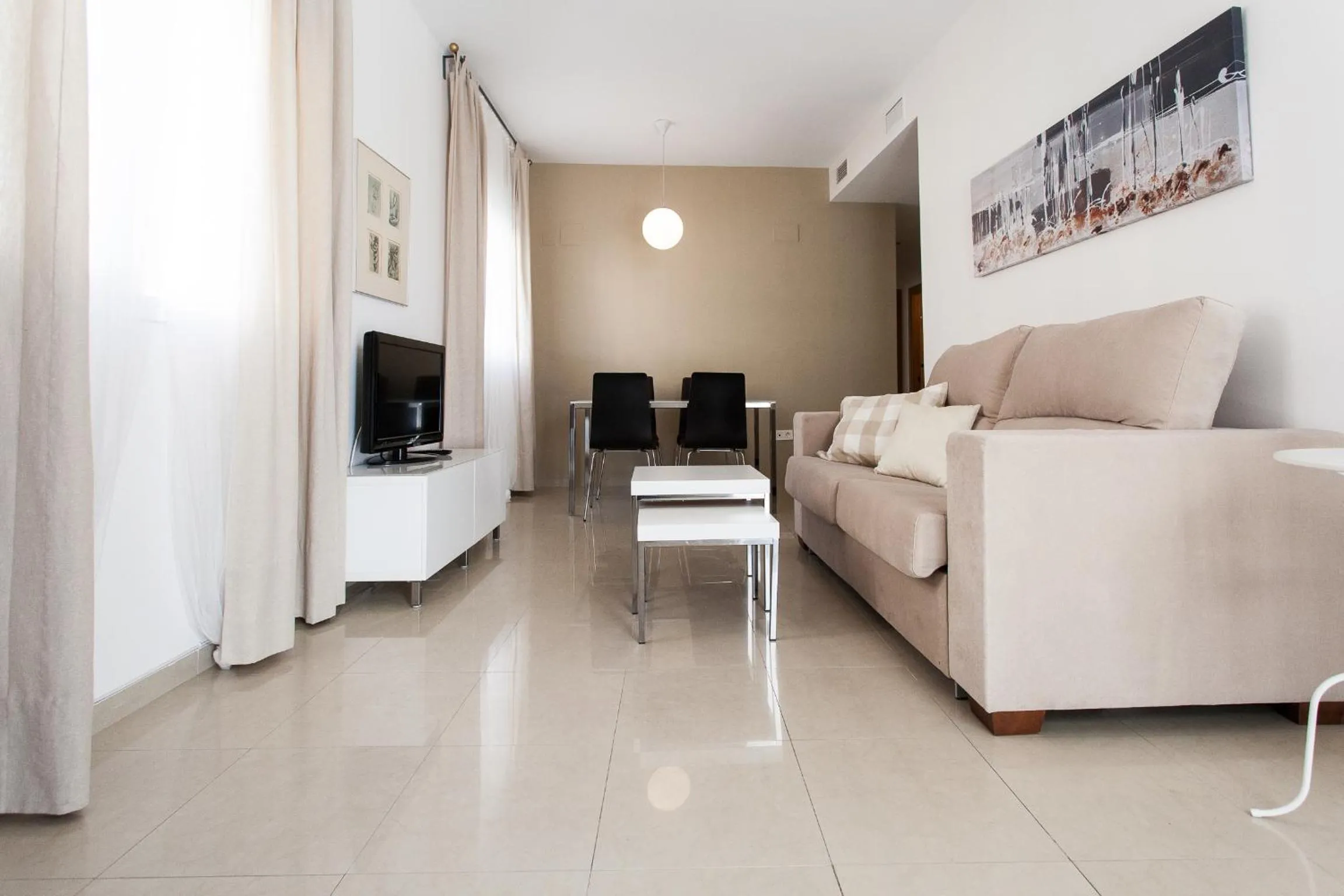 Living room in Apartamentos Diaber San Leandro