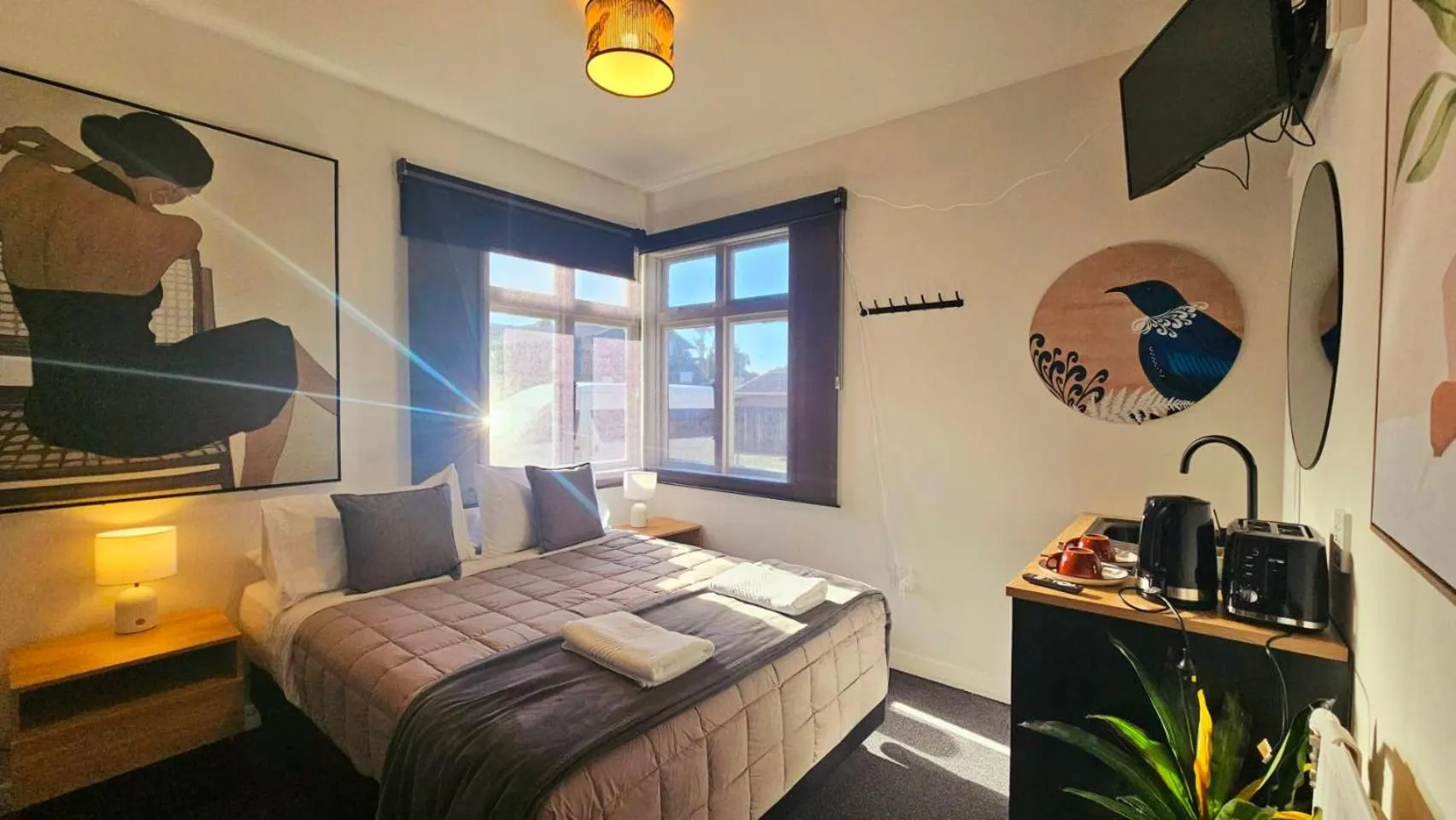 Bed in Wild Kea Lodge Franz Josef