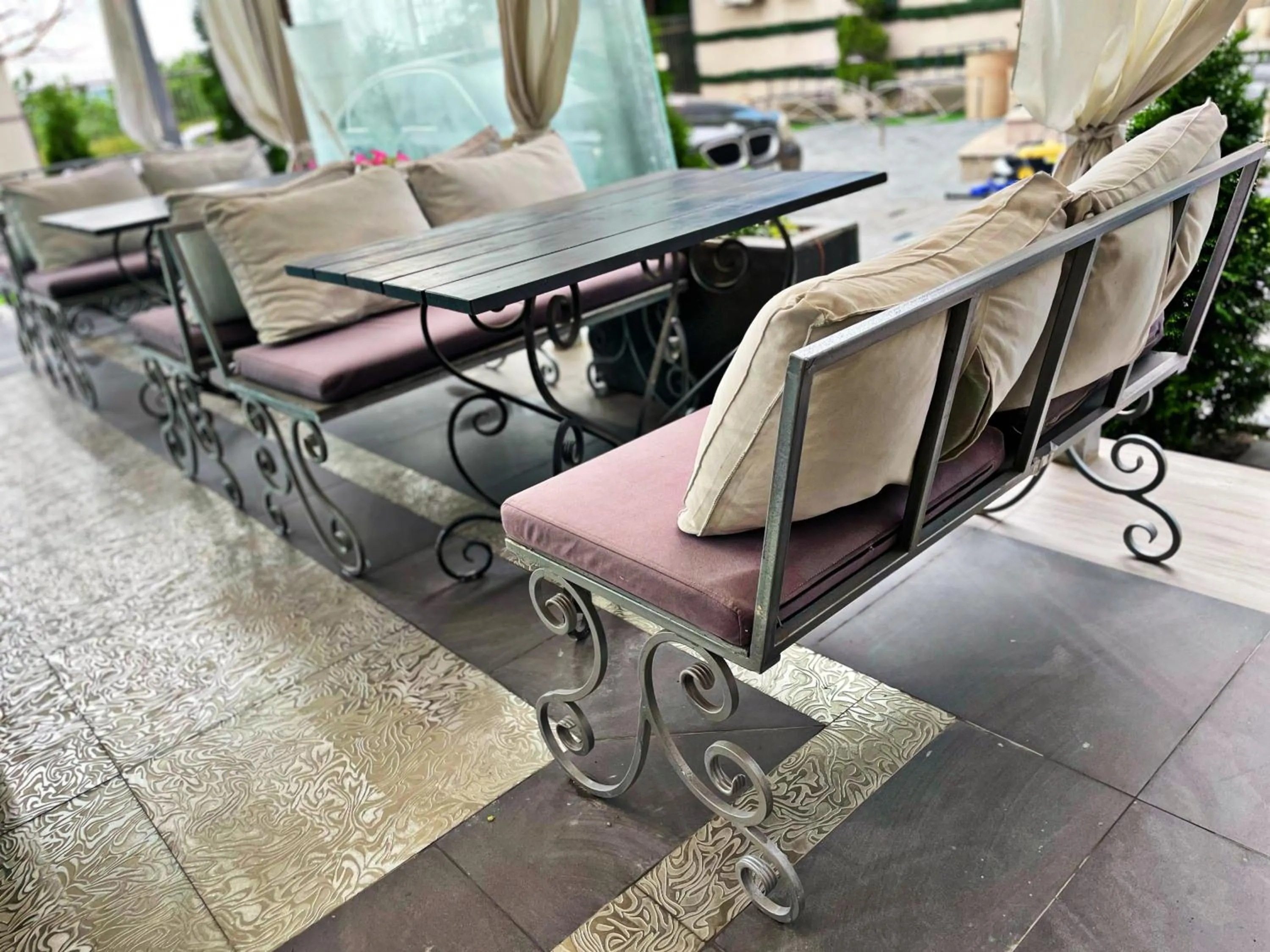 Seating area in Diamond Hotel