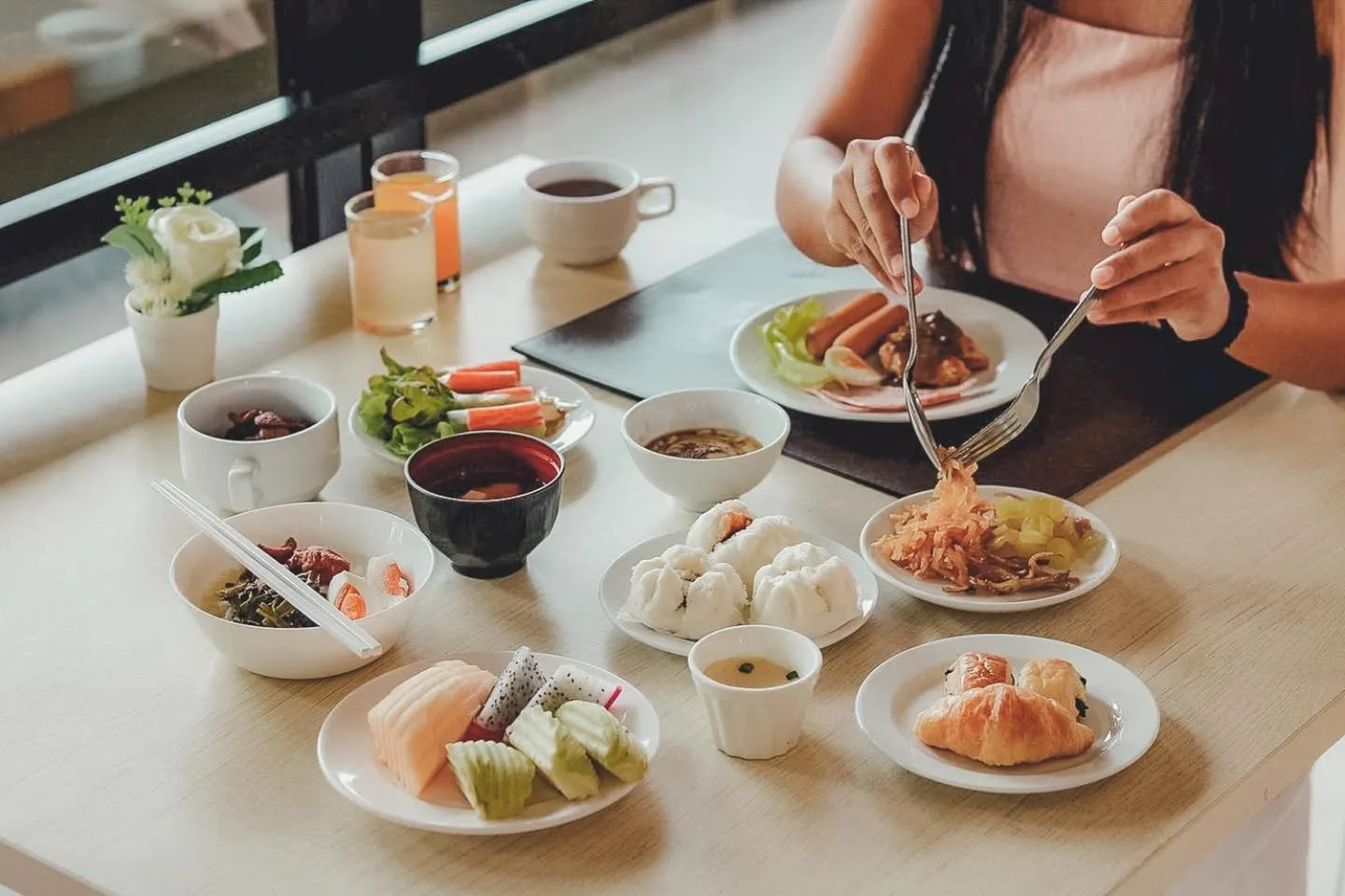 Breakfast in Sand Dunes Chaolao Beach Resort