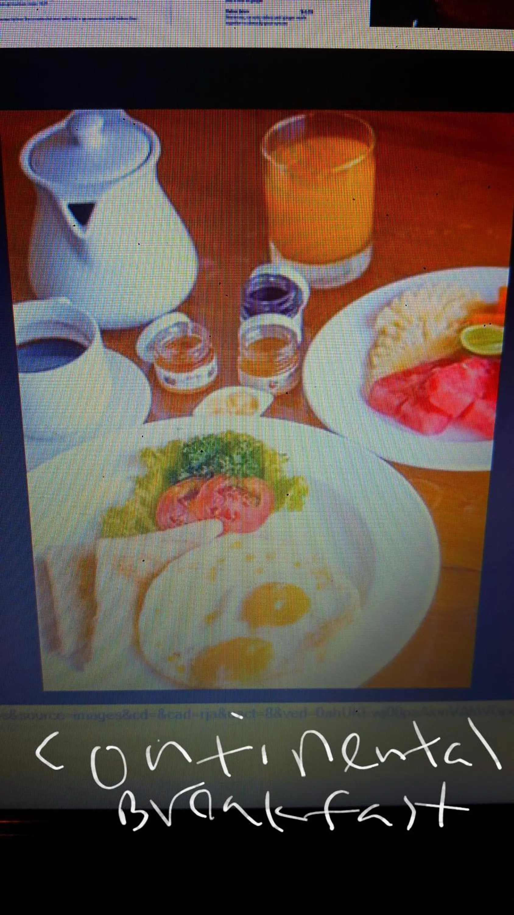 Continental breakfast in Holiday Inn Unawatuna