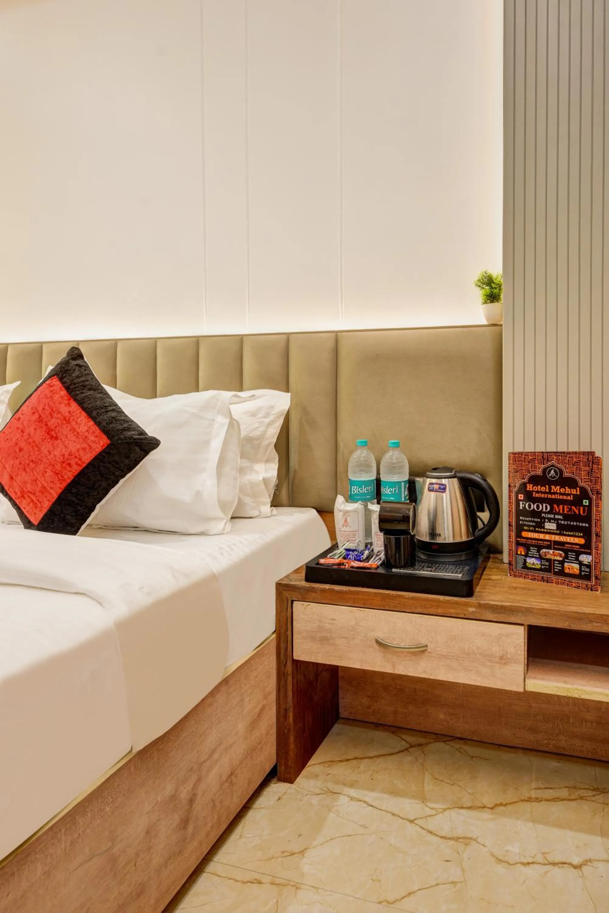 Bed in Hotel Mehul International -Near New Delhi Railway Station, Paharganj & Connaught Place