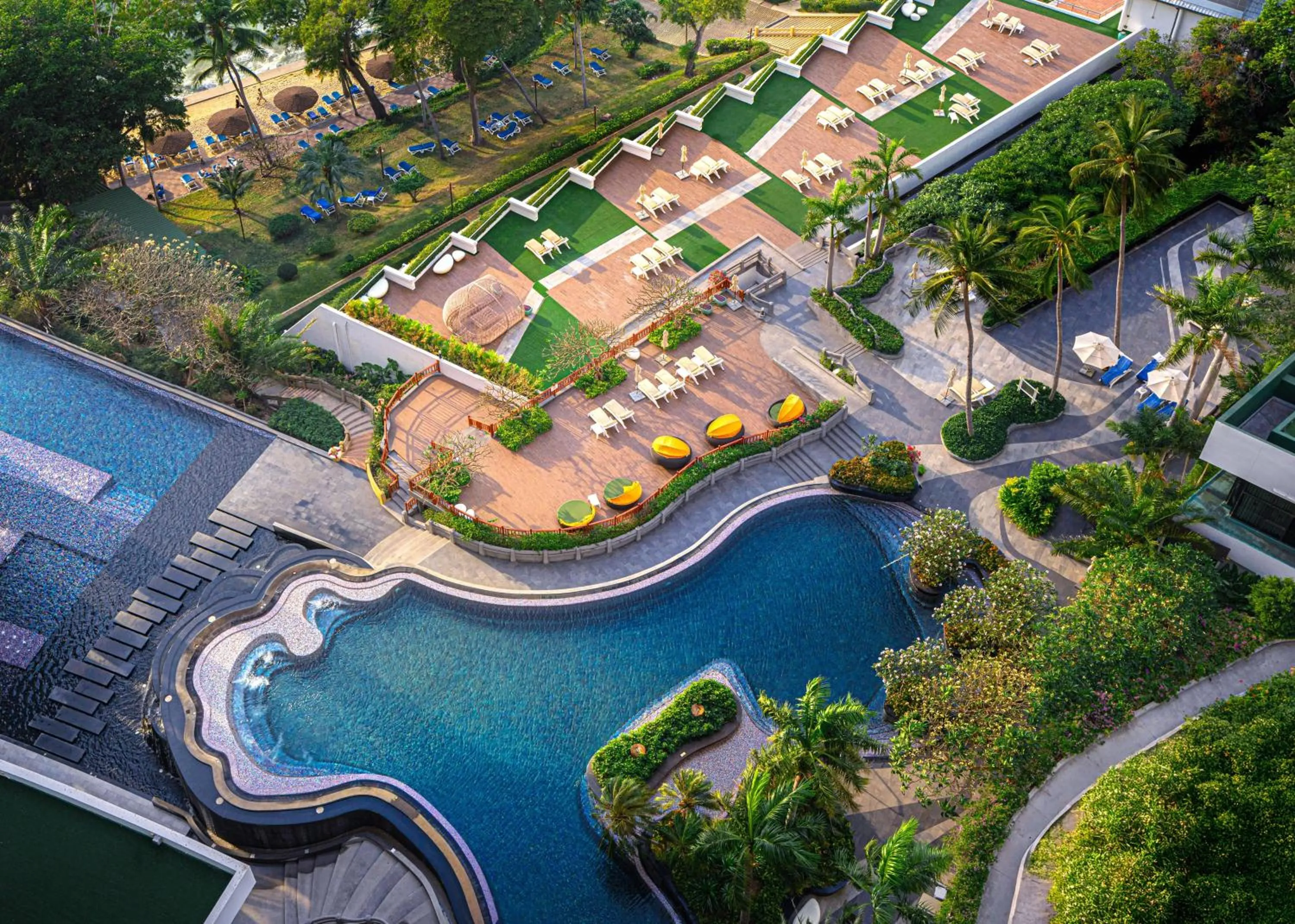 Bird's eye view in Royal Cliff Grand Hotel Pattaya