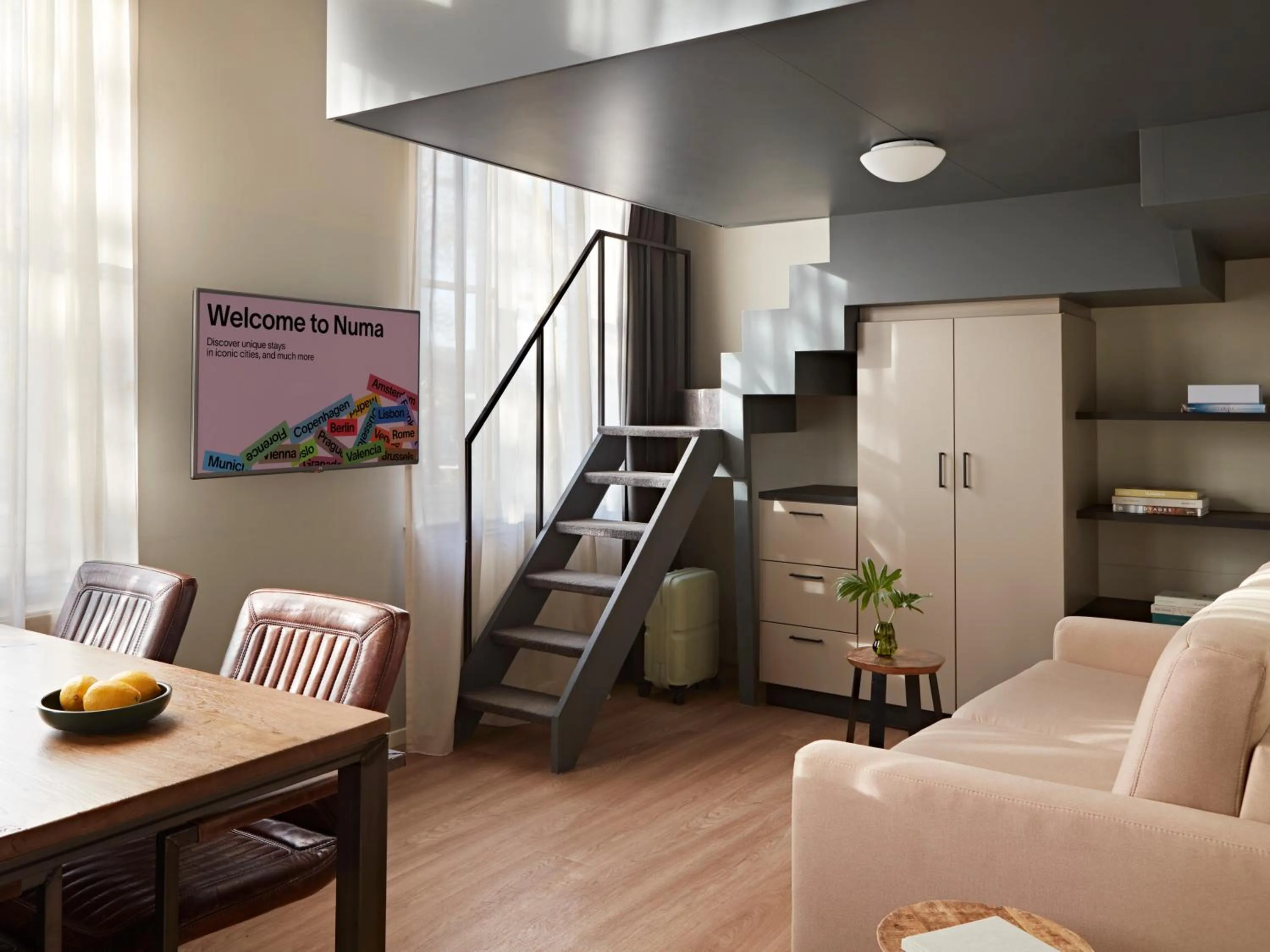 Living room in YAYS Amsterdam Maritime by Numa