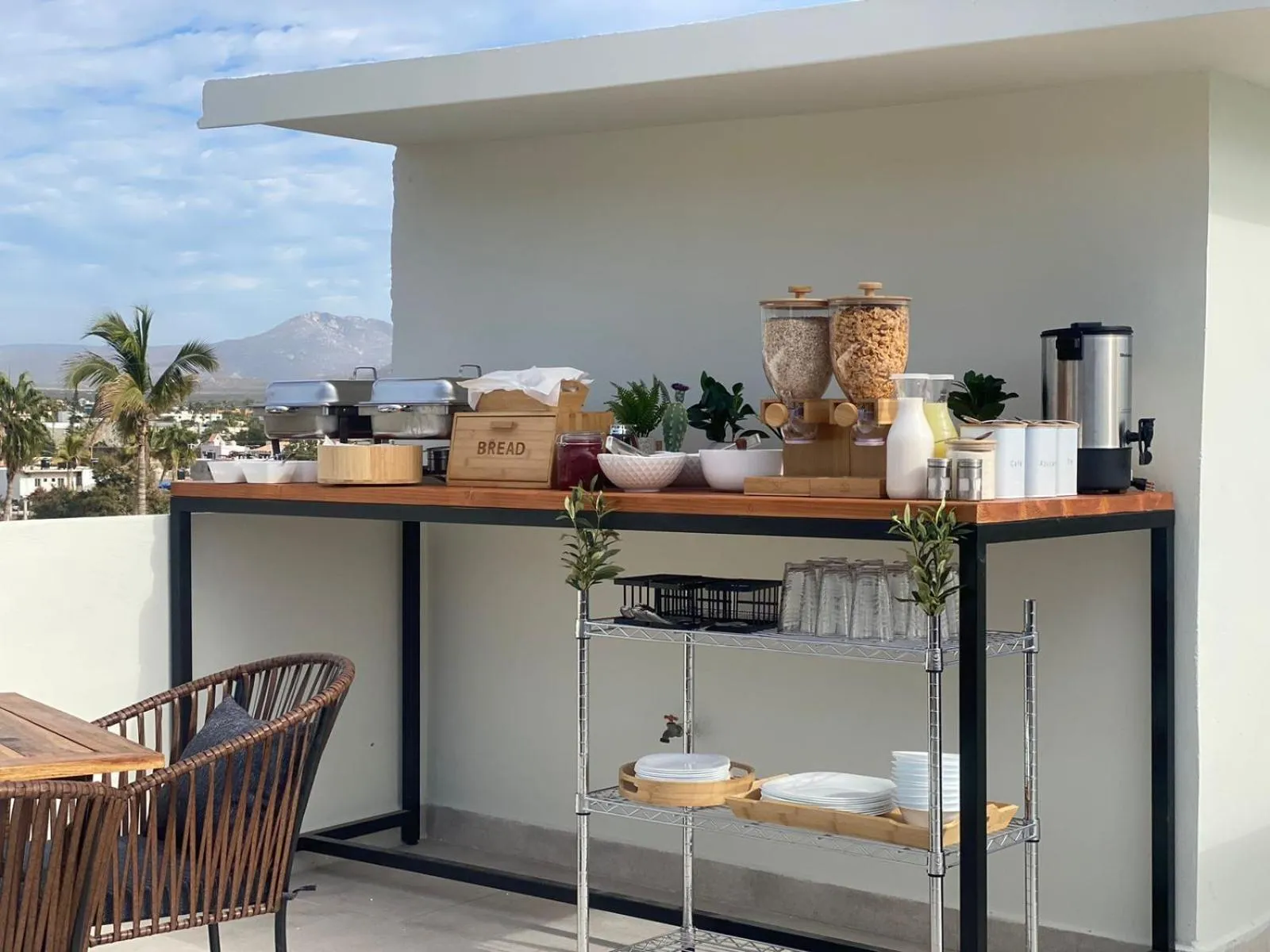 Buffet breakfast in Colmena Hotel Los Cabos Marina