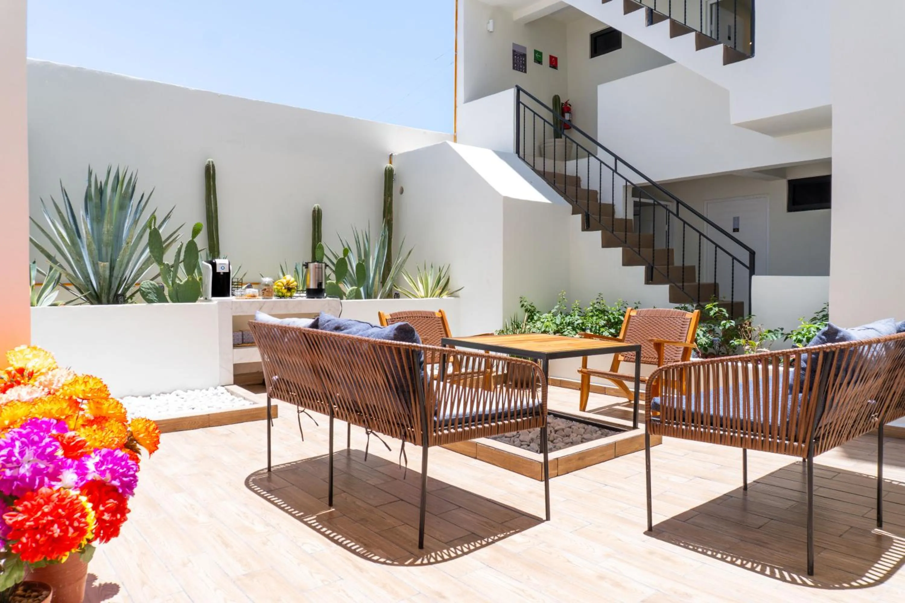 Patio in Colmena Hotel Los Cabos Marina
