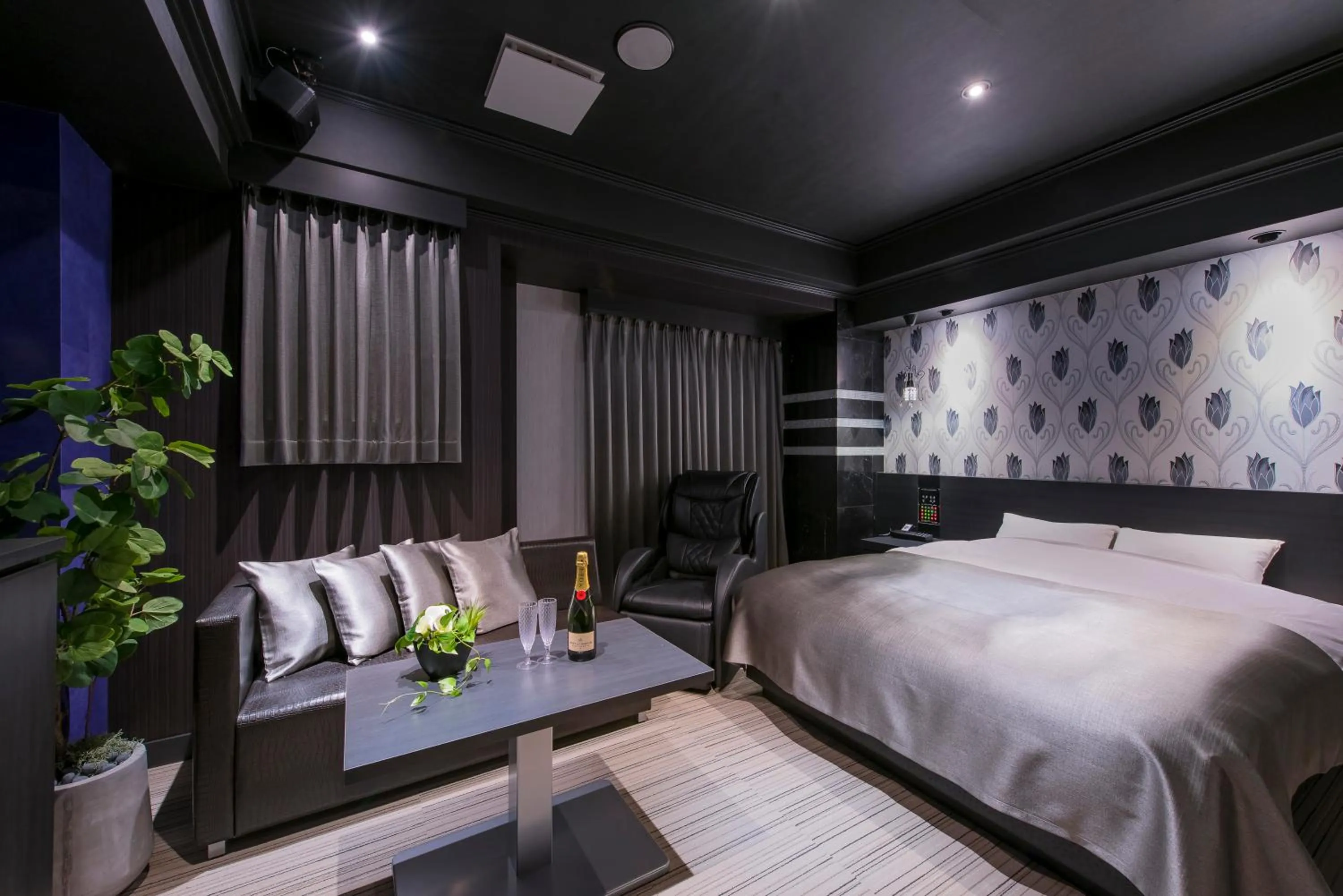 Bed in Hotel Eldia Luxury Sendai -Adult Only