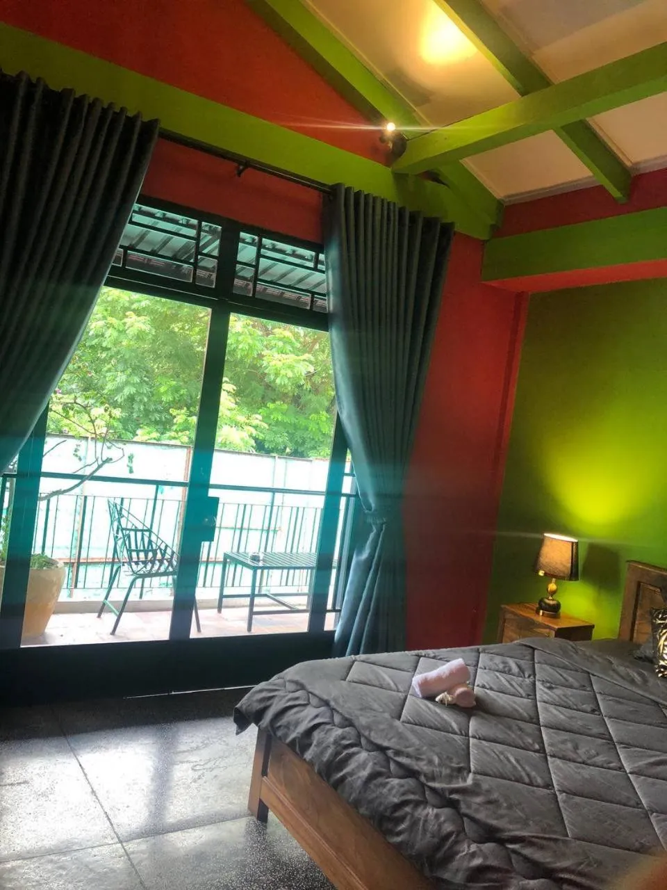 Balcony/Terrace, Bed in Bat Chum Villa