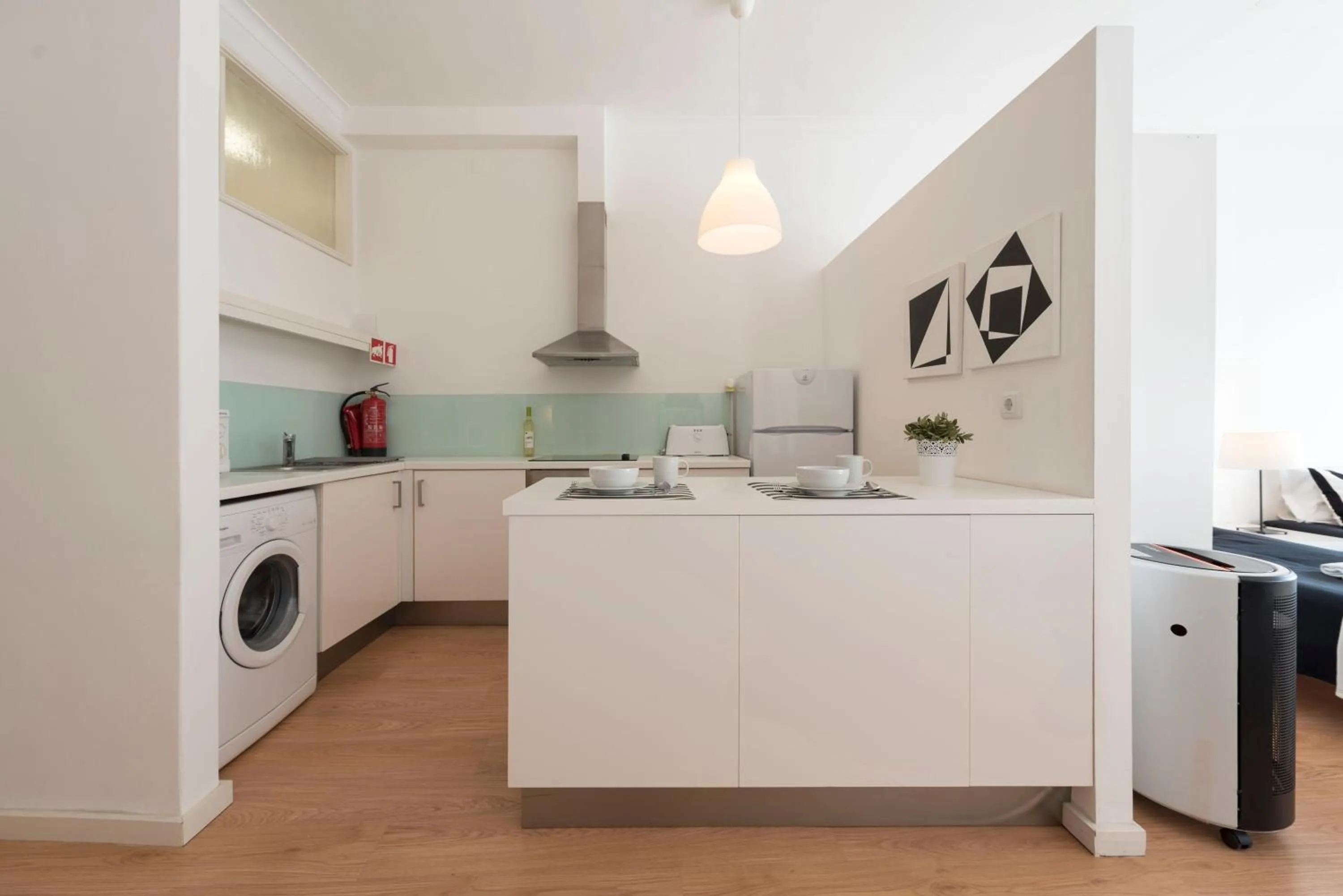 Kitchen or kitchenette in BmyGuest - Santa Catarina's Loft