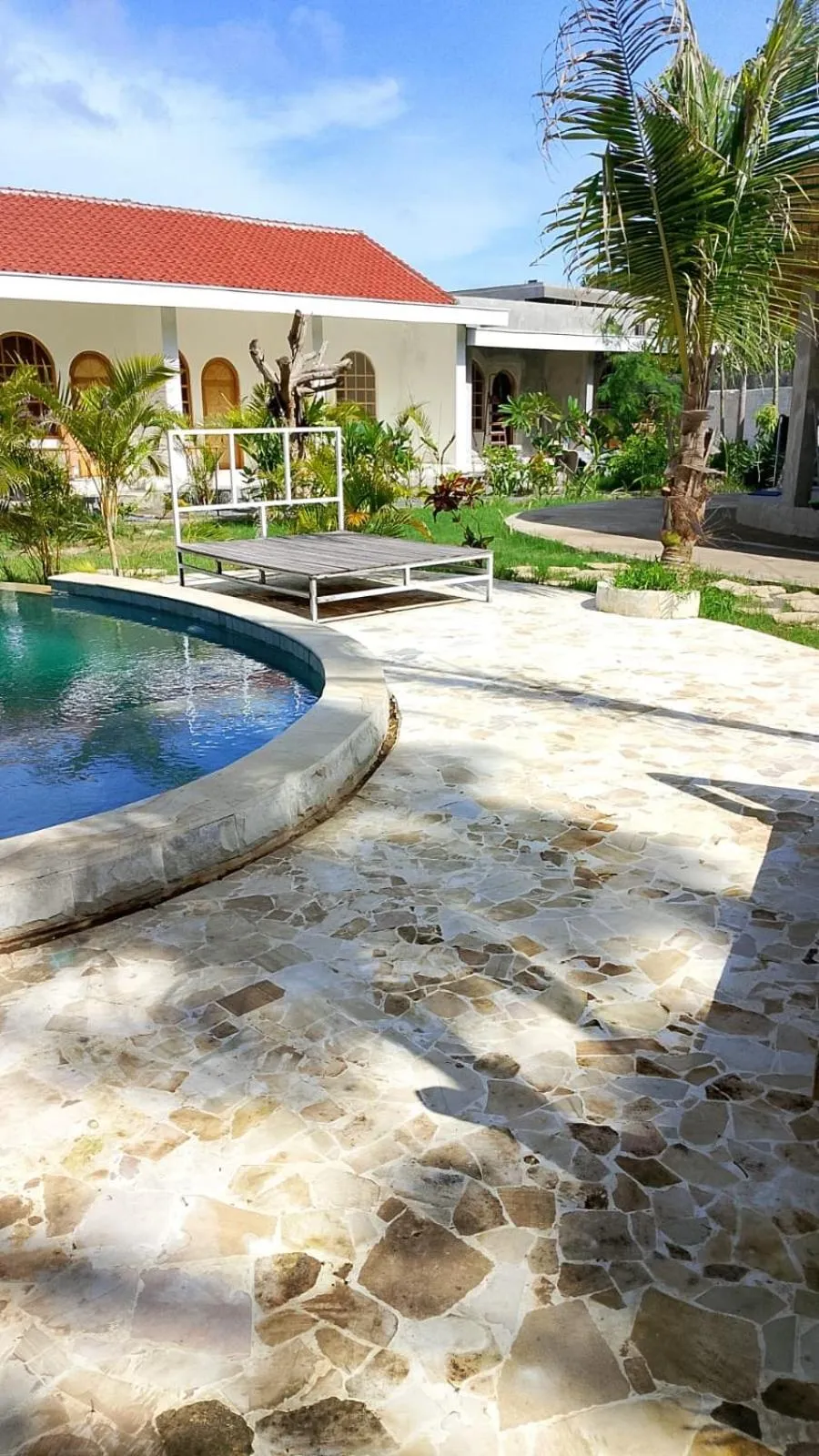 Pool view in Palmhouse Boutique Hotel