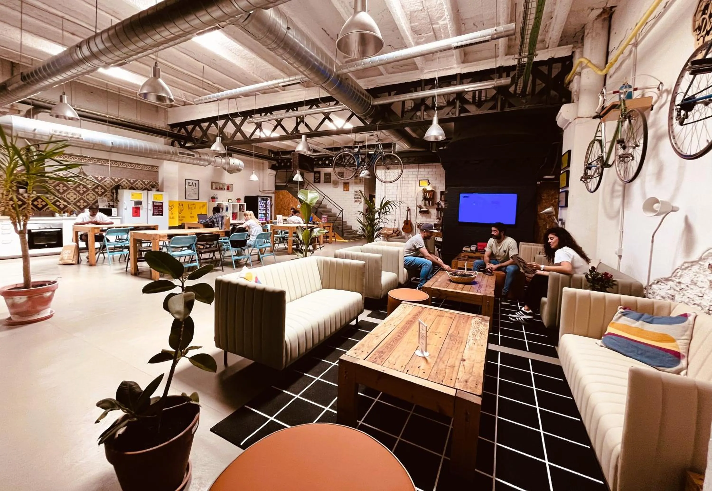 Living room in Bed & Bike Barcelona