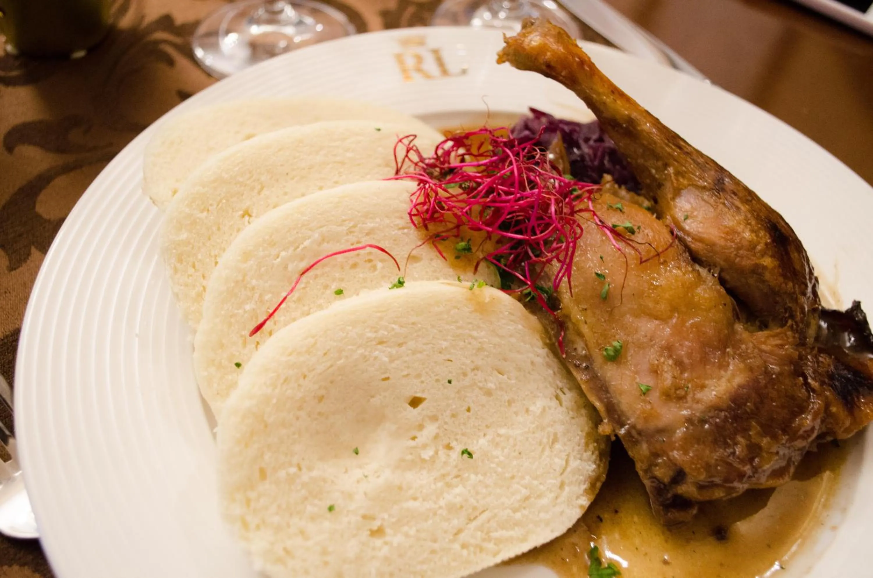 Food close-up in Rubezahl-Marienbad Luxury Historical Castle Hotel & Golf-Castle Hotel Collection