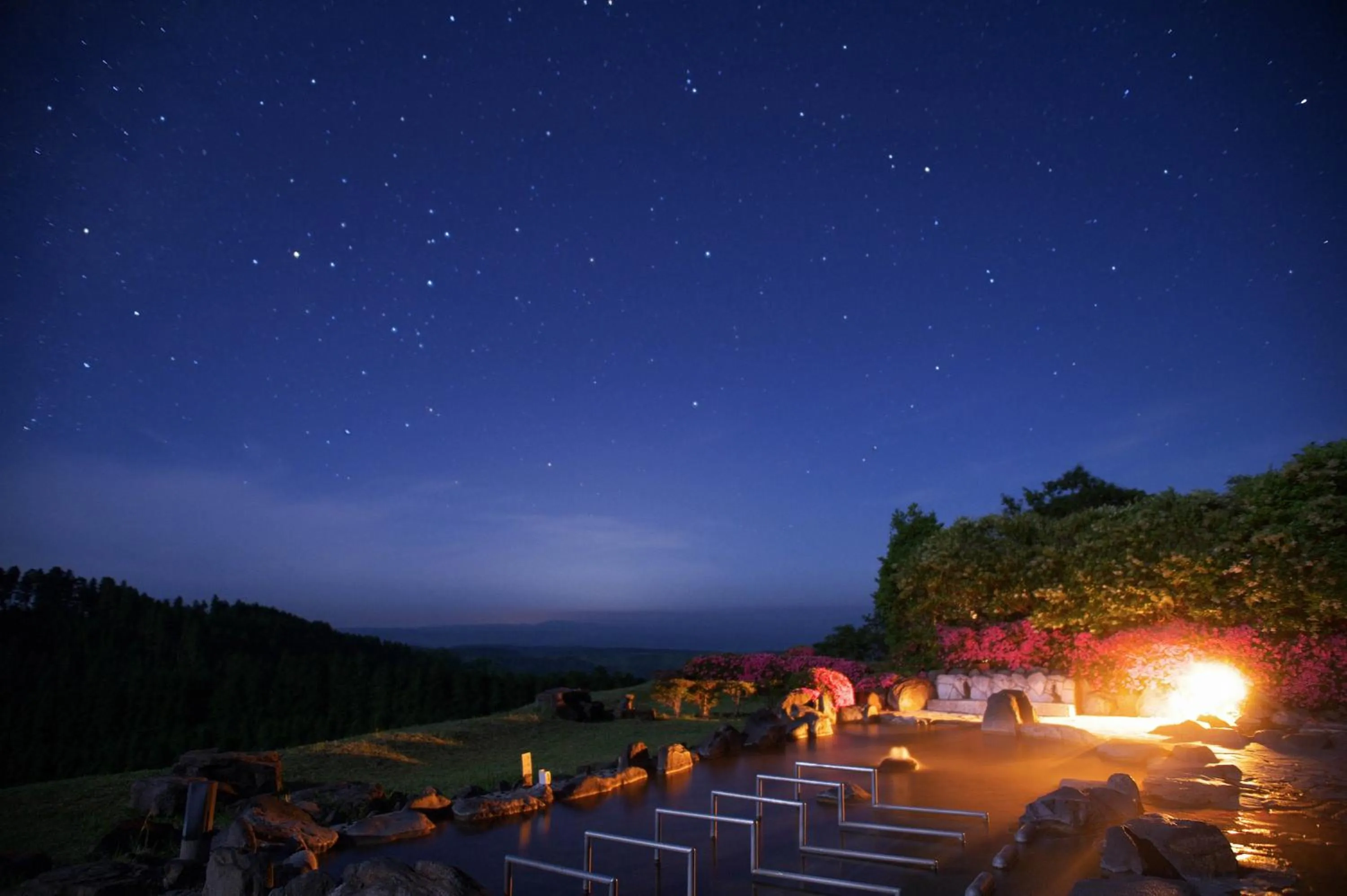 Hot Spring Bath in Senomoto Kogen Hotel