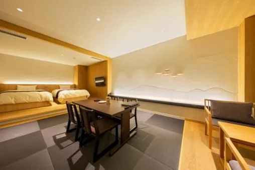 Bed in Senomoto Kogen Hotel