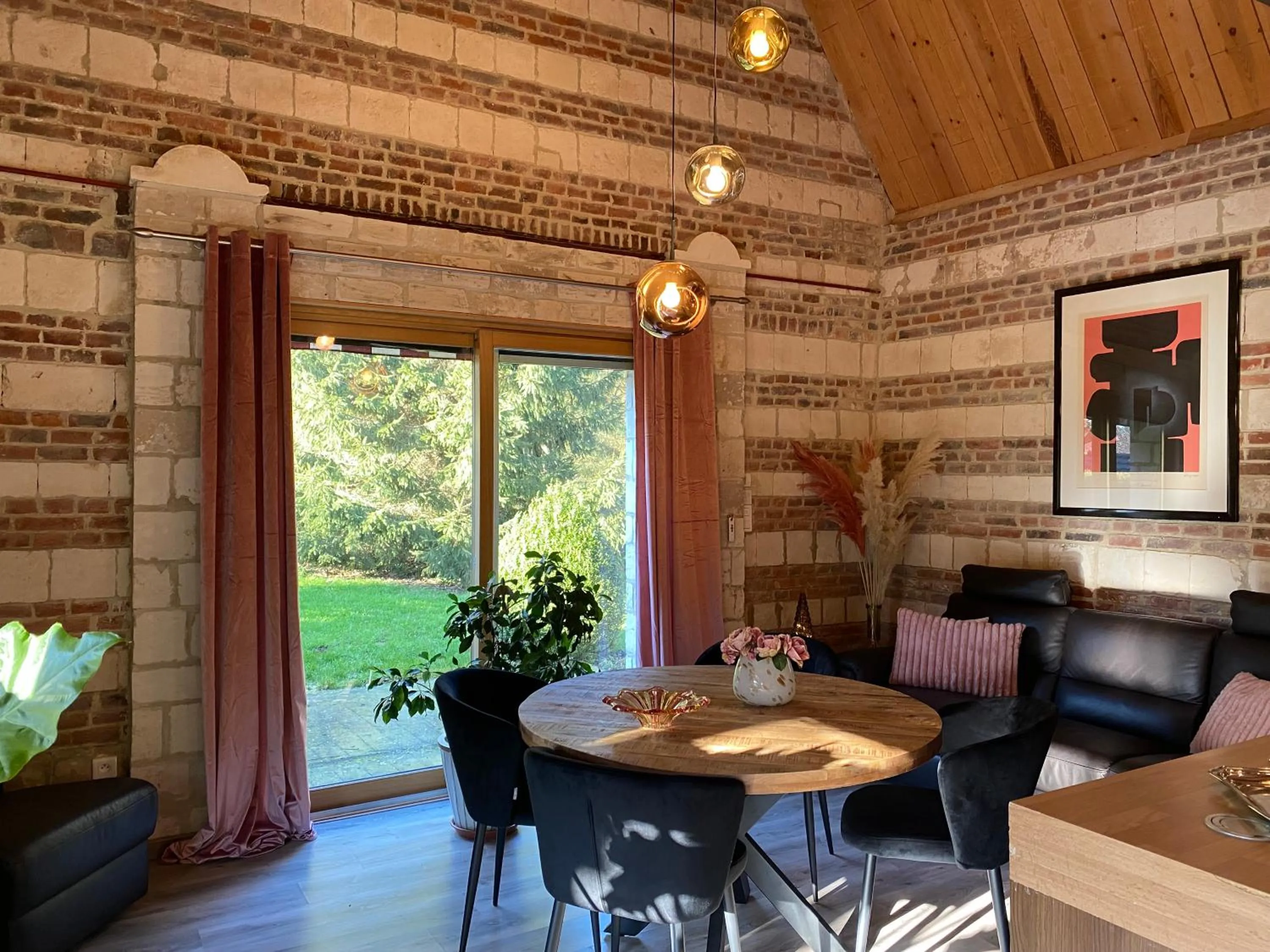 Living room in La Ferme des Templiers de Fléchinelle