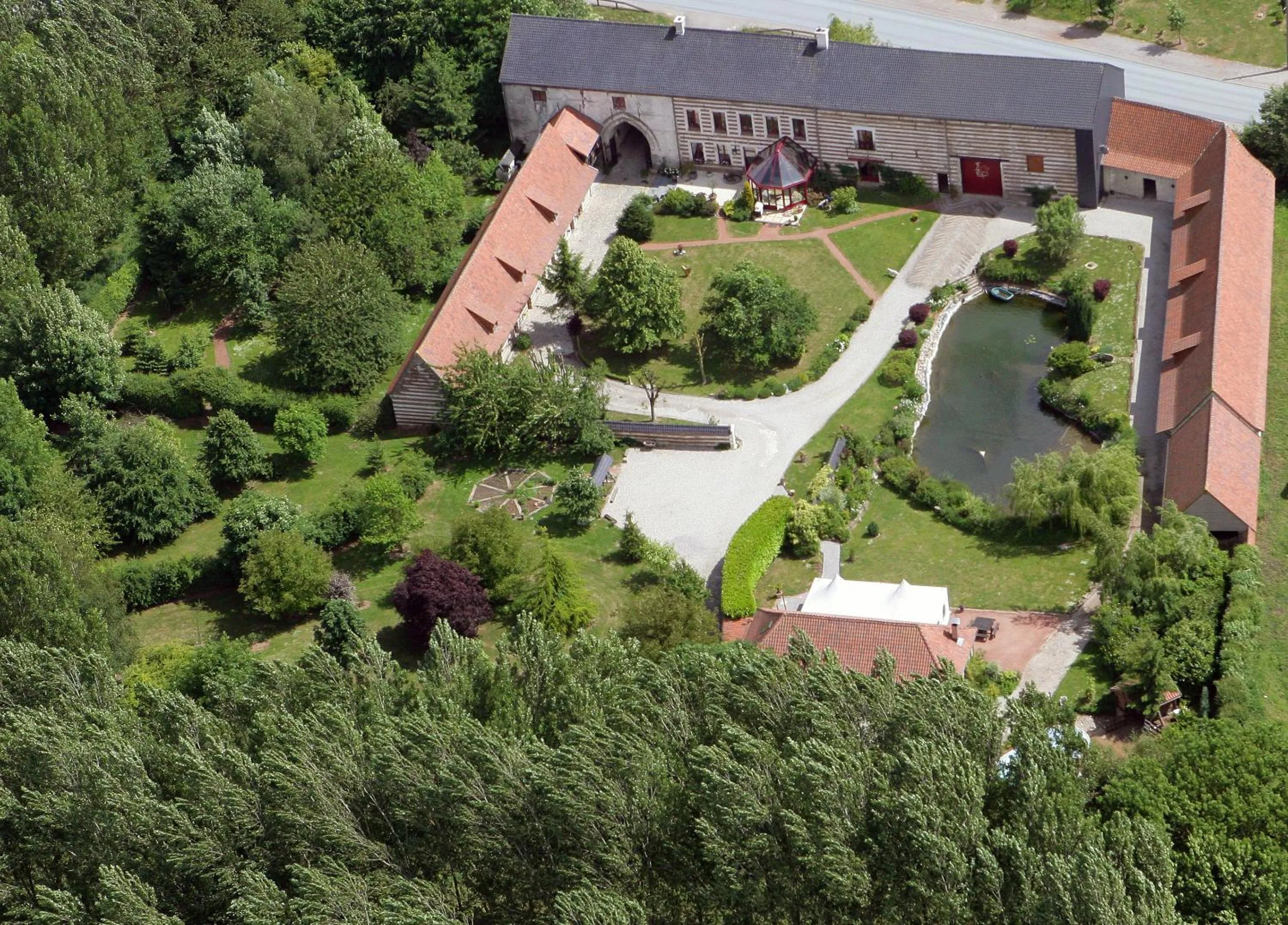 Bird's eye view in La Ferme des Templiers de Fléchinelle
