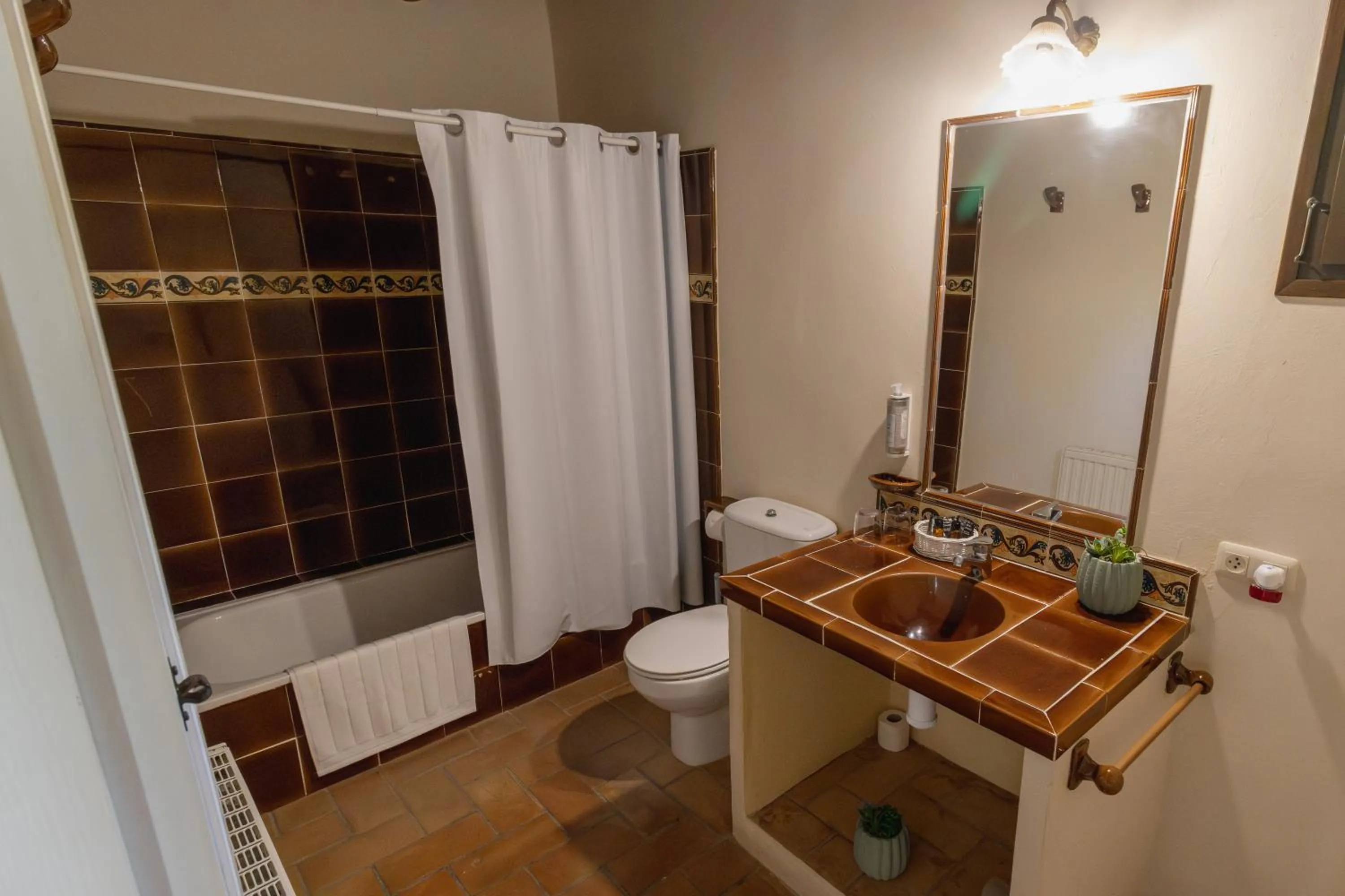 Toilet in Hostal La Riera de Peratallada