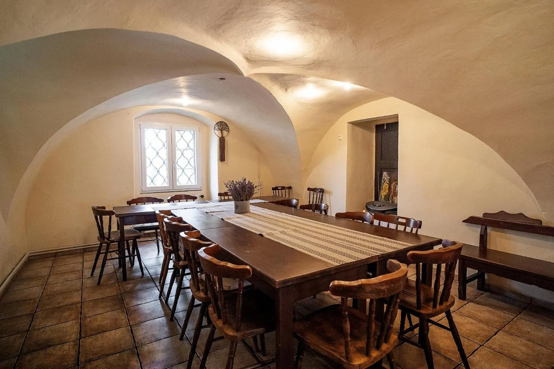 Seating area in Hotel Na Velké hospodě