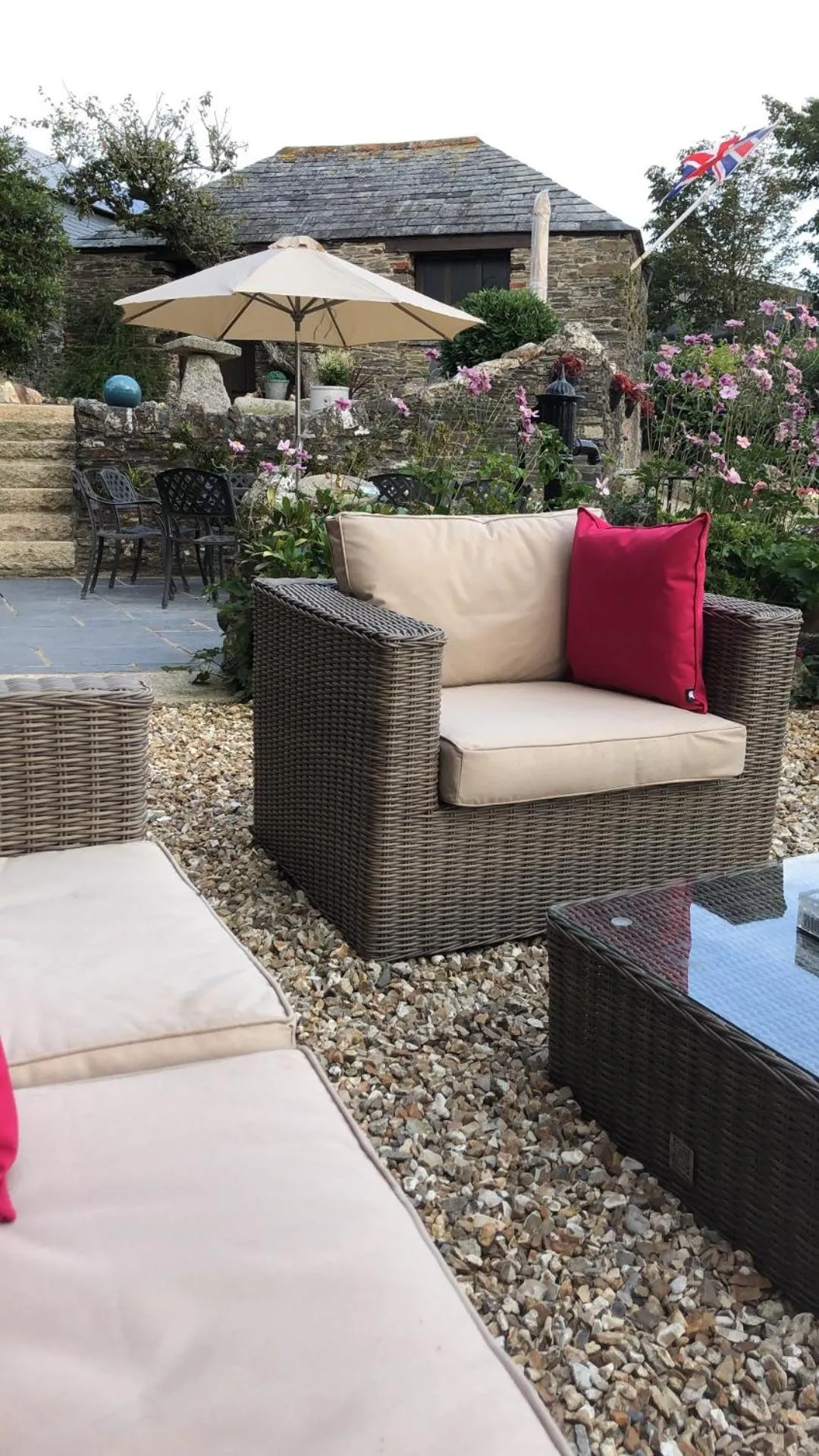 Garden in Tregondale Manor Farm