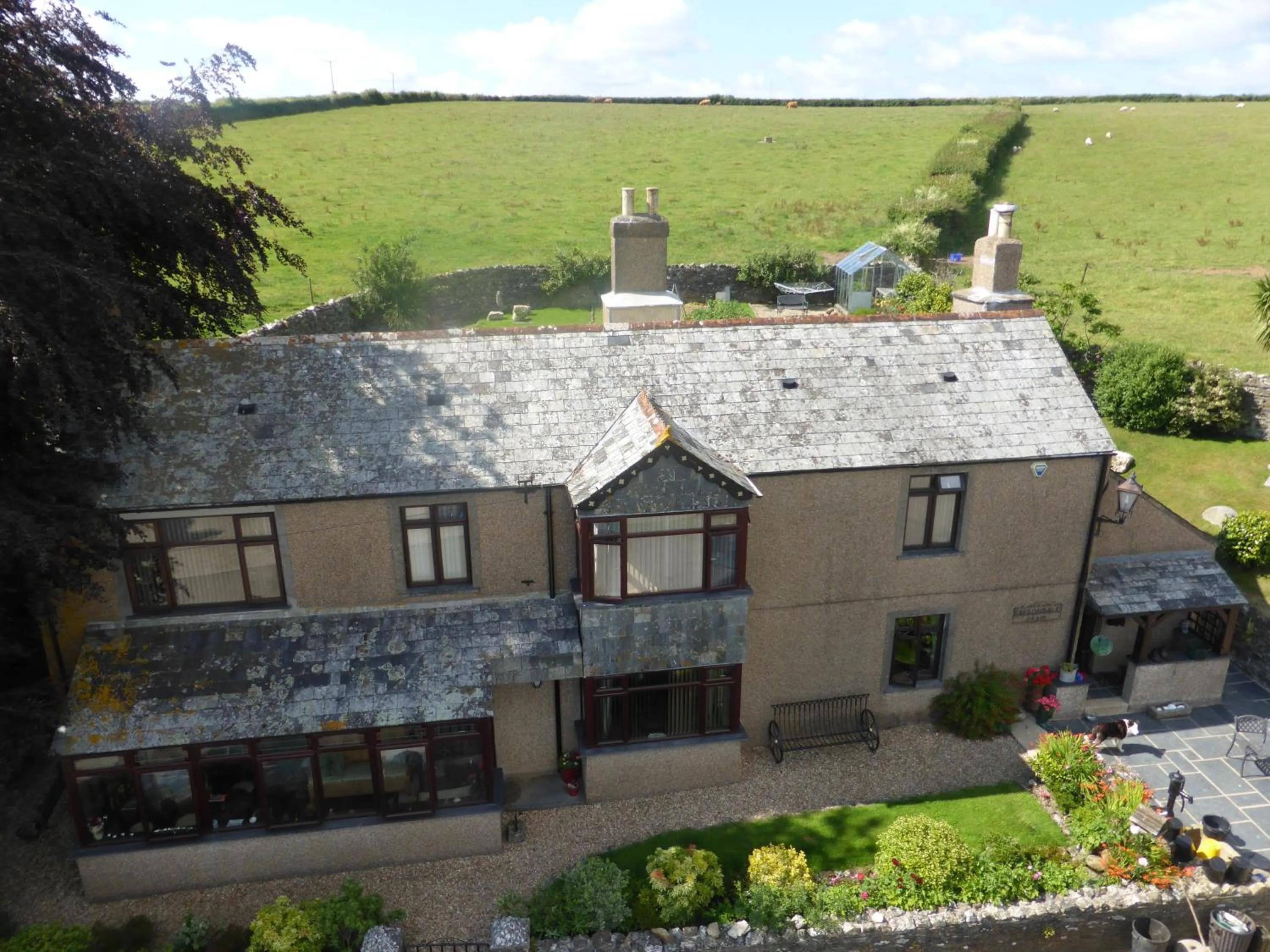 Bird's eye view in Tregondale Manor Farm