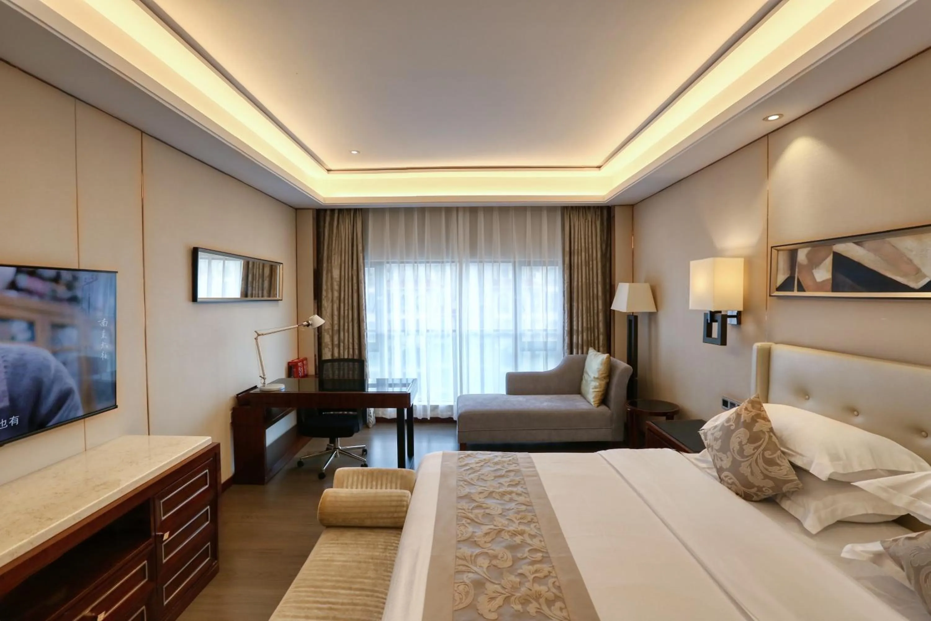 Bed in Wyndham Garden Foshan Nanhai