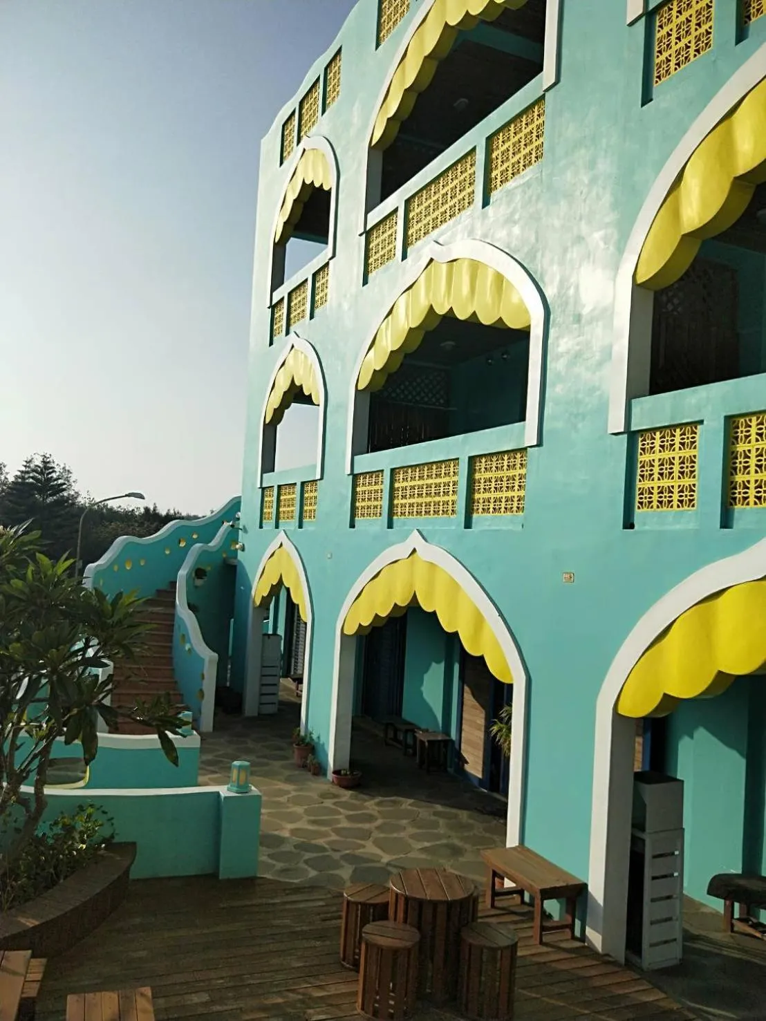 Patio in The Domed Tile B&B