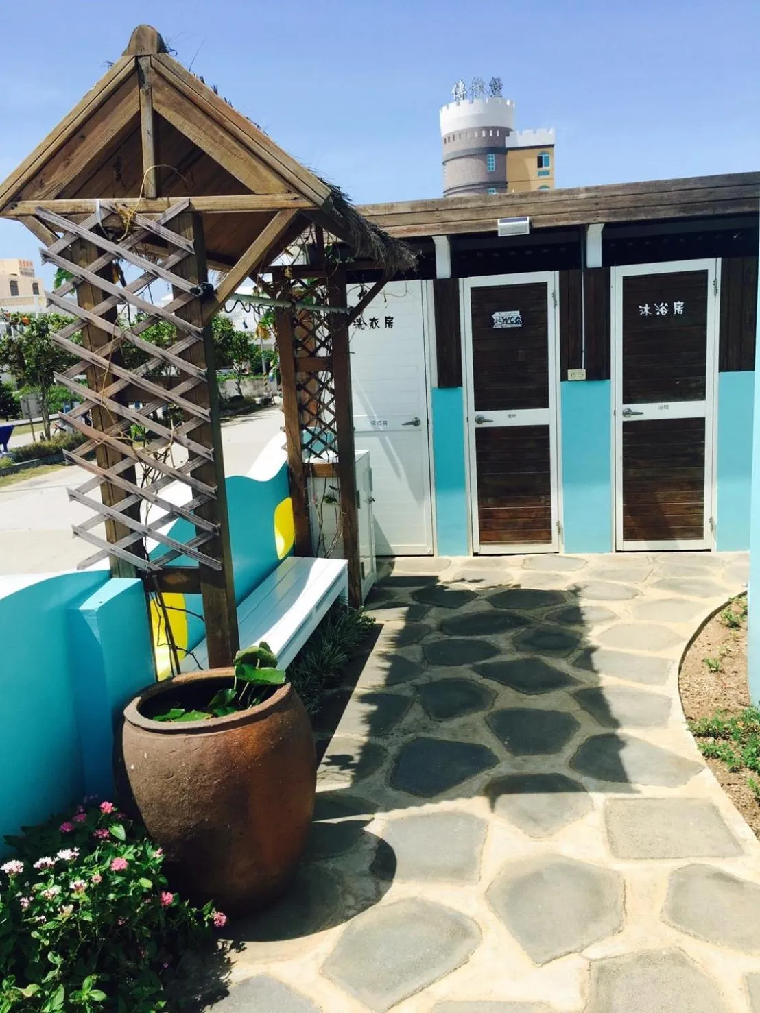 Garden view in The Domed Tile B&B