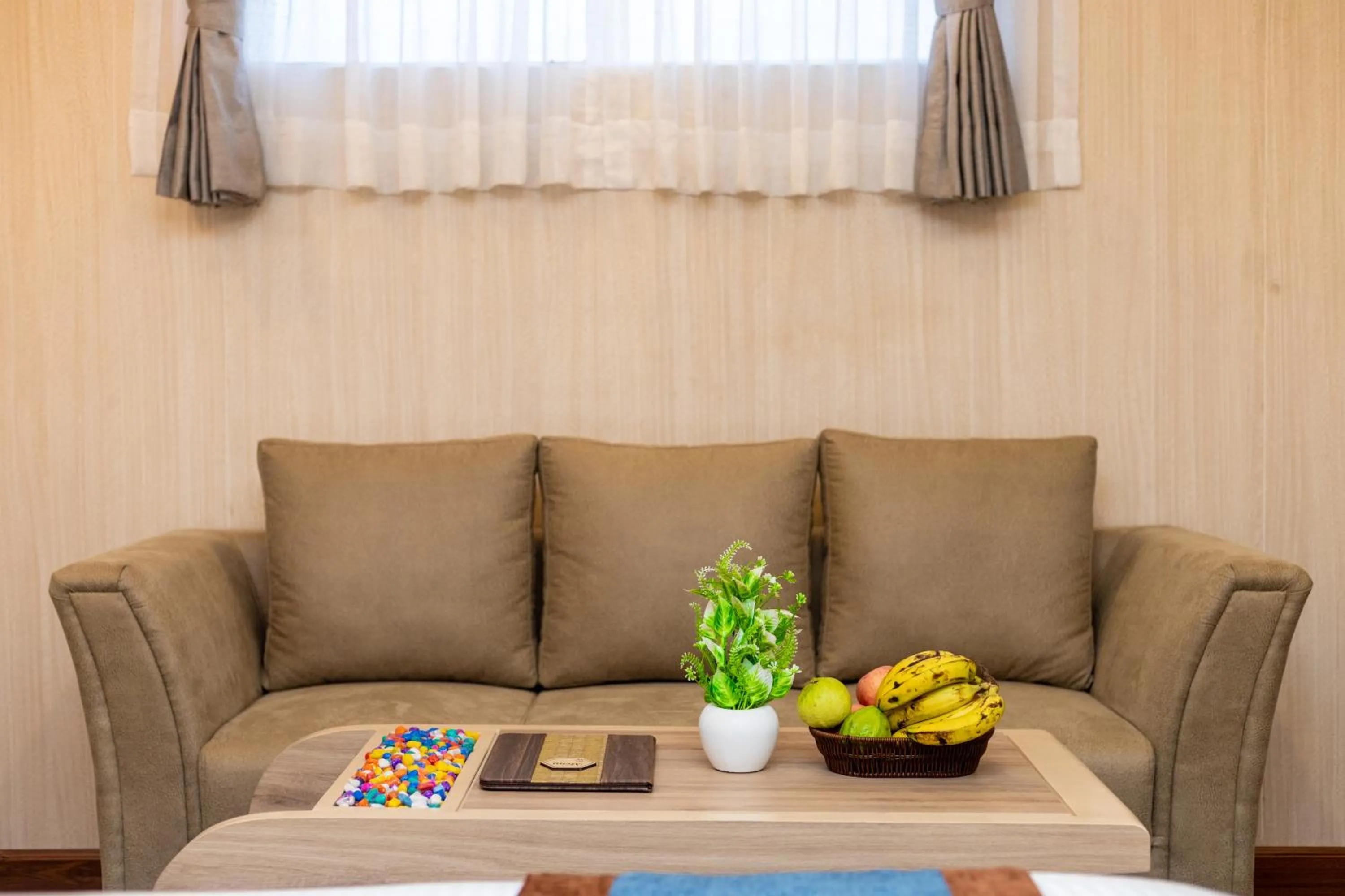 Seating area in Airport Diana Hotel