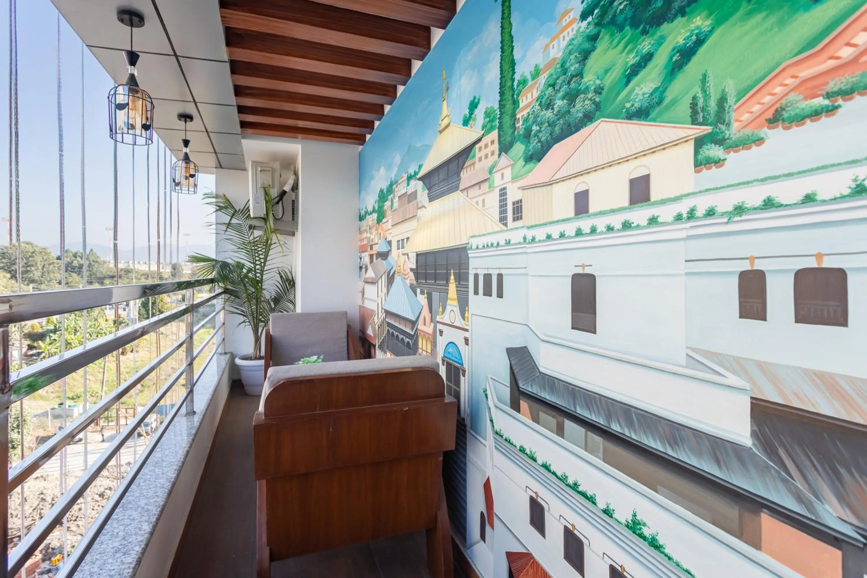 Balcony/Terrace in Airport Diana Hotel