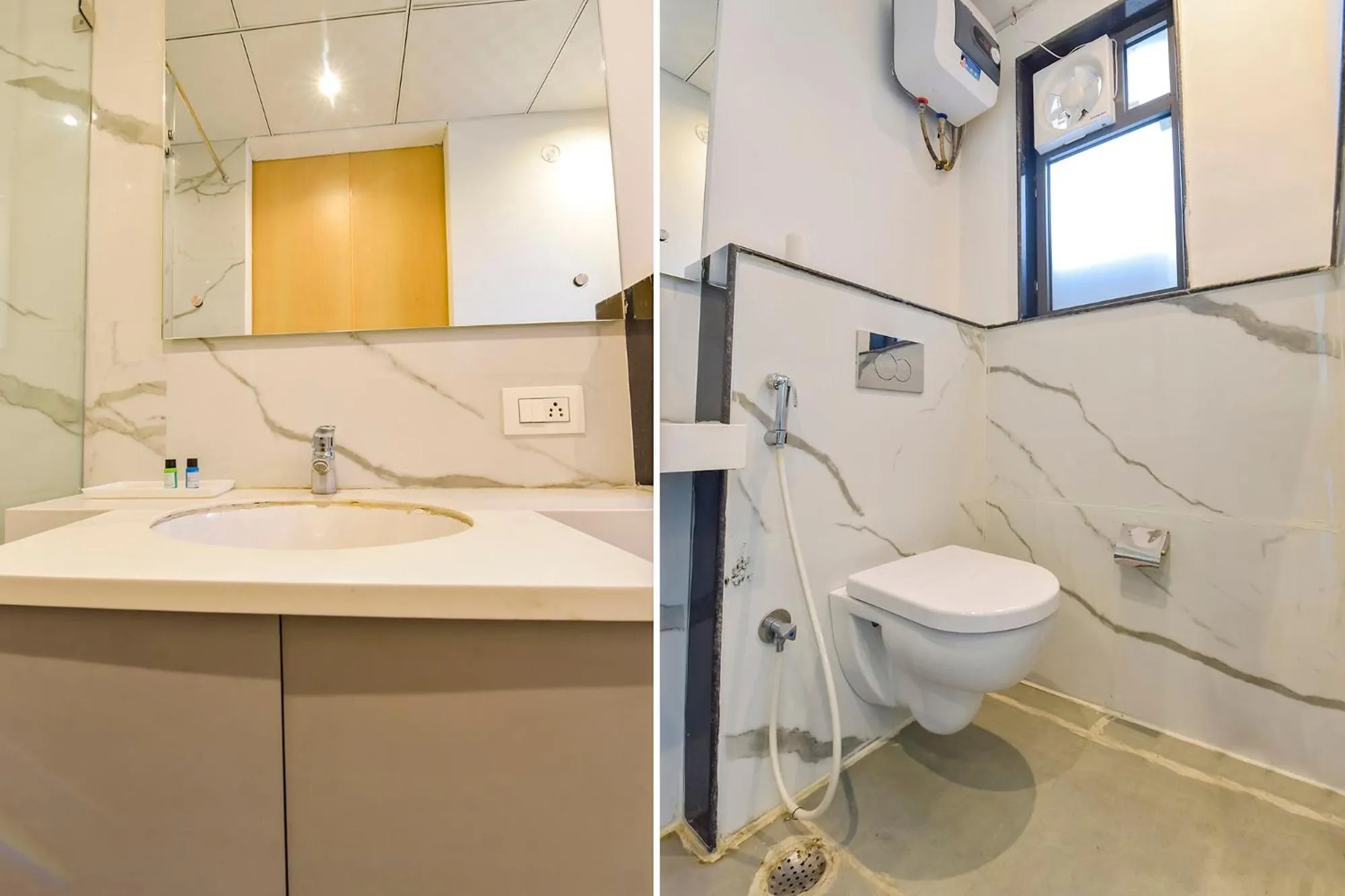 Bathroom in FabHotel Anukampa With Swimming Pool