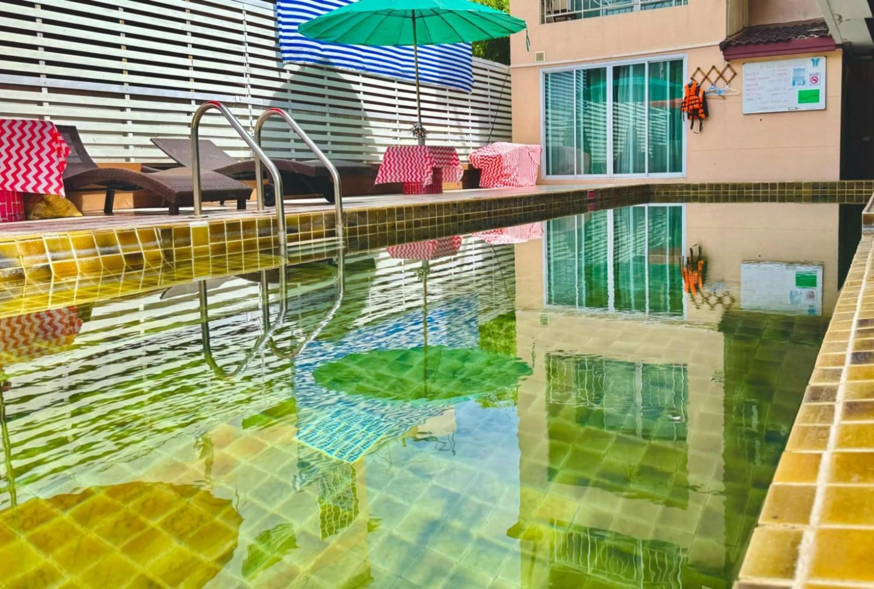 Swimming pool in Collection O Bupamontra Chiangmai