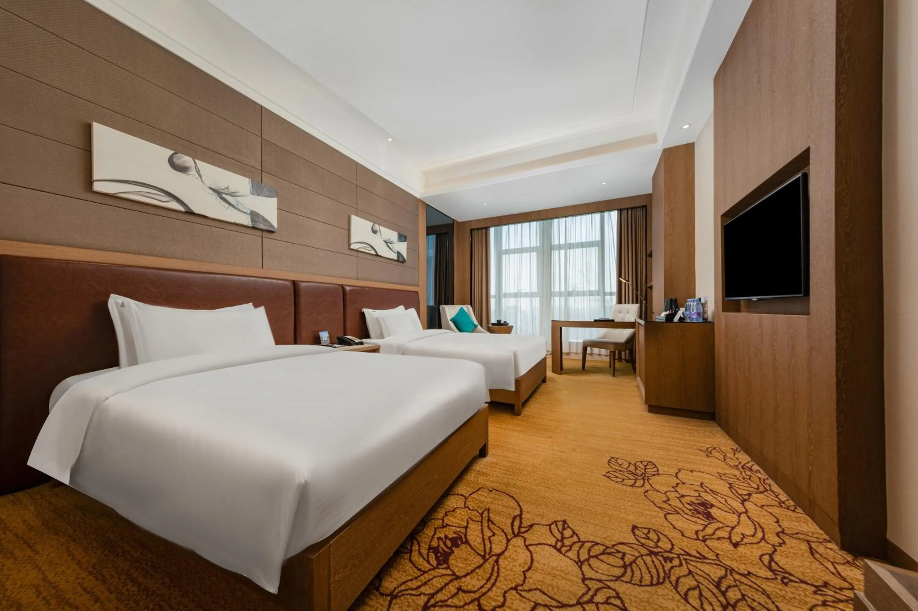 Bed in Honder International Hotel - Free shuttle bus between hotel and exhibition center during Canton Fair period