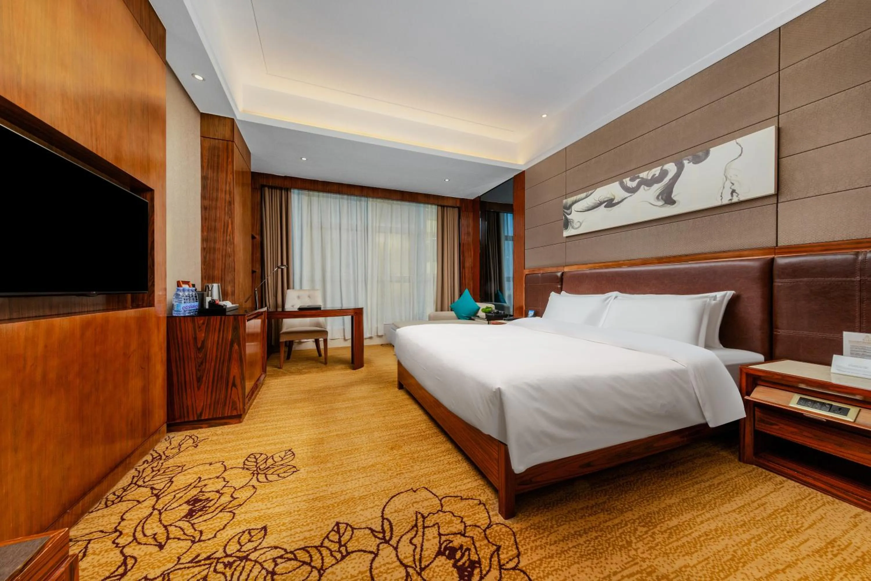 Bed in Honder International Hotel - Free shuttle bus between hotel and exhibition center during Canton Fair period