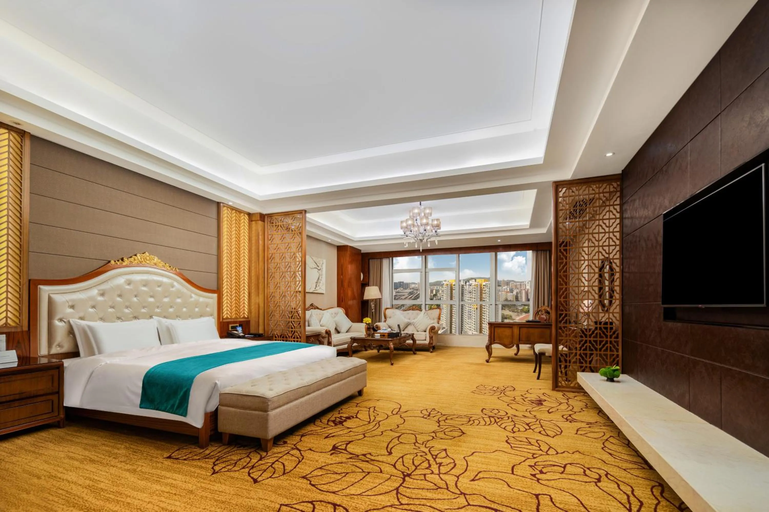 Bed in Honder International Hotel - Free shuttle bus between hotel and exhibition center during Canton Fair period