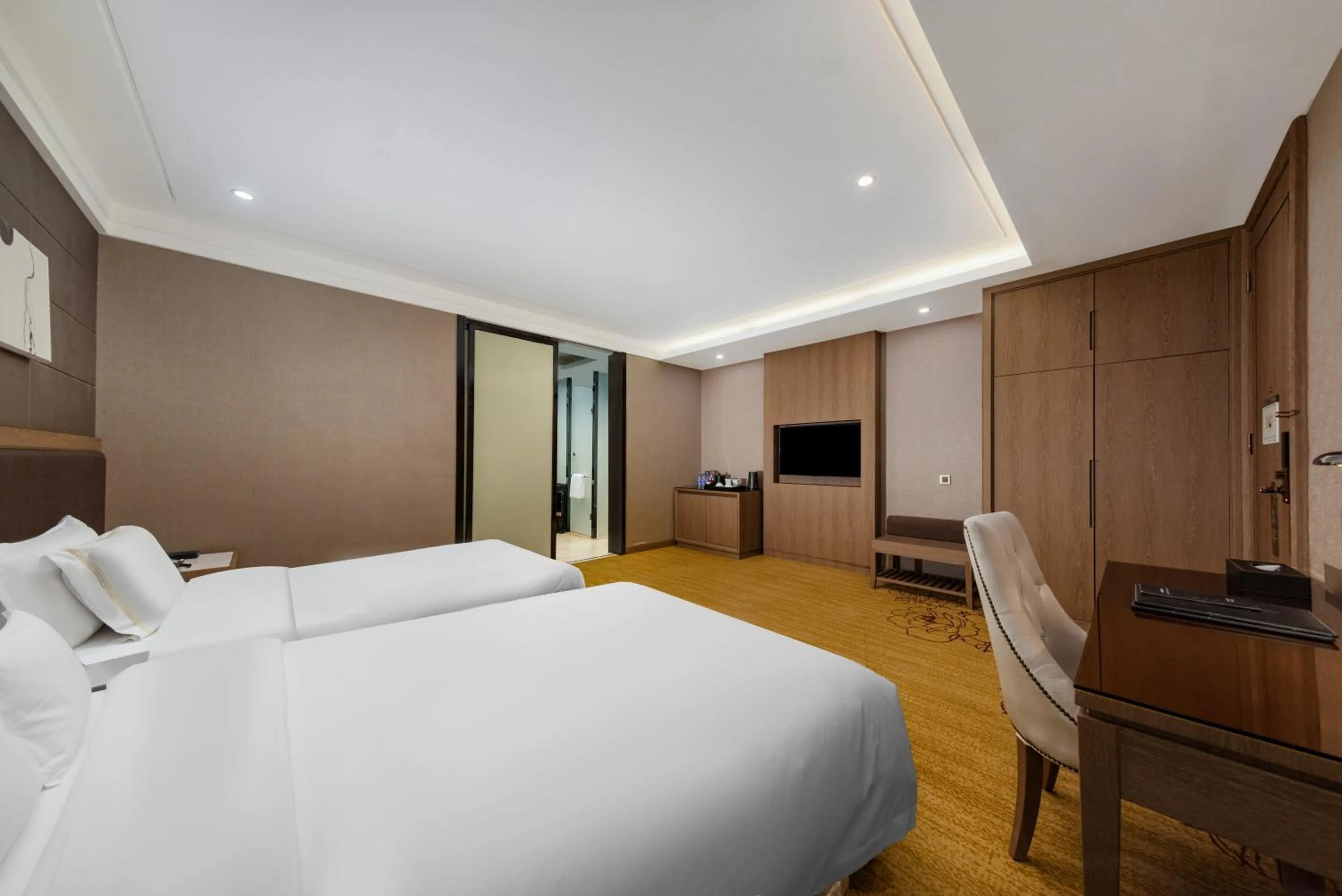 Bed in Honder International Hotel - Free shuttle bus between hotel and exhibition center during Canton Fair period
