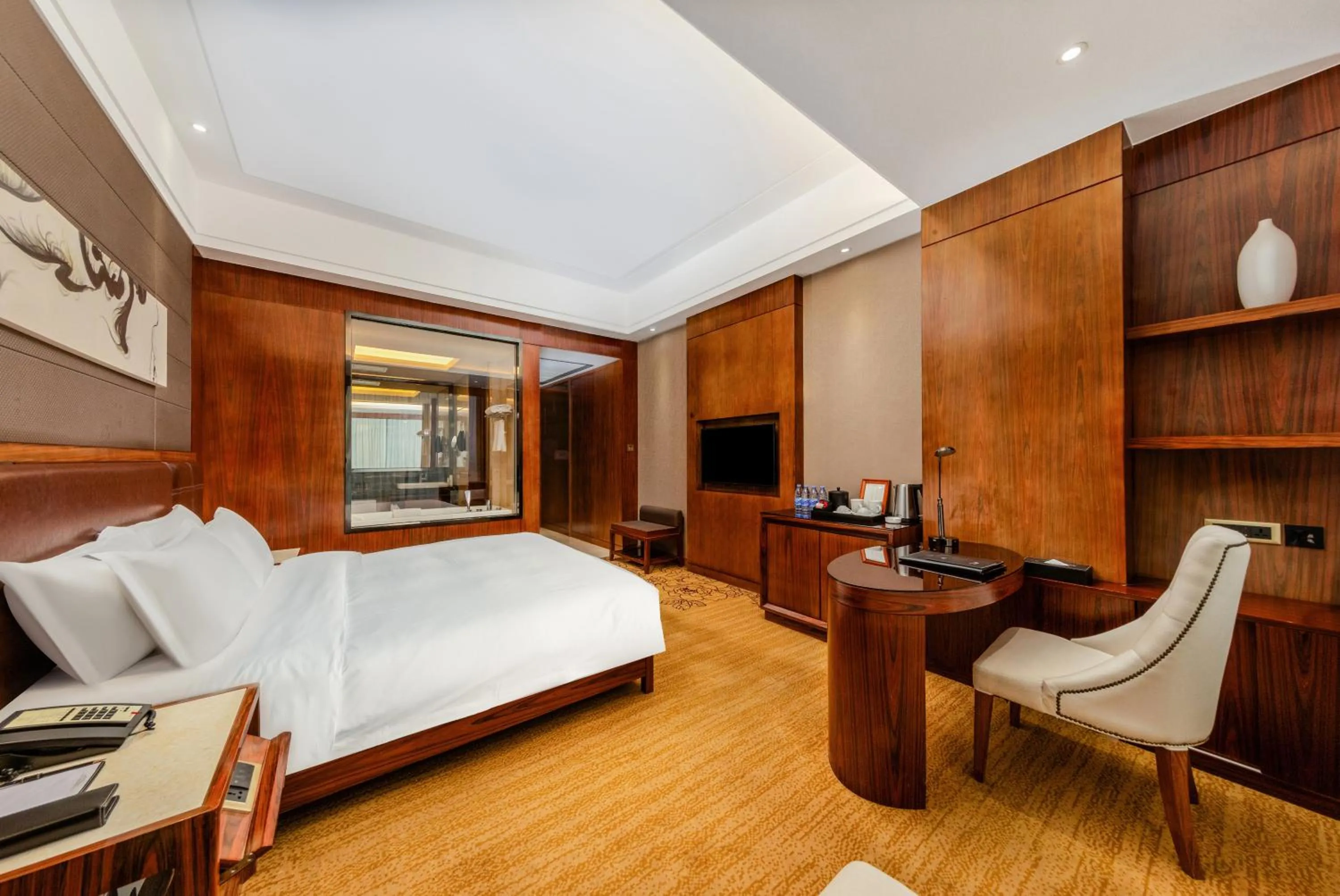 Bed in Honder International Hotel - Free shuttle bus between hotel and exhibition center during Canton Fair period