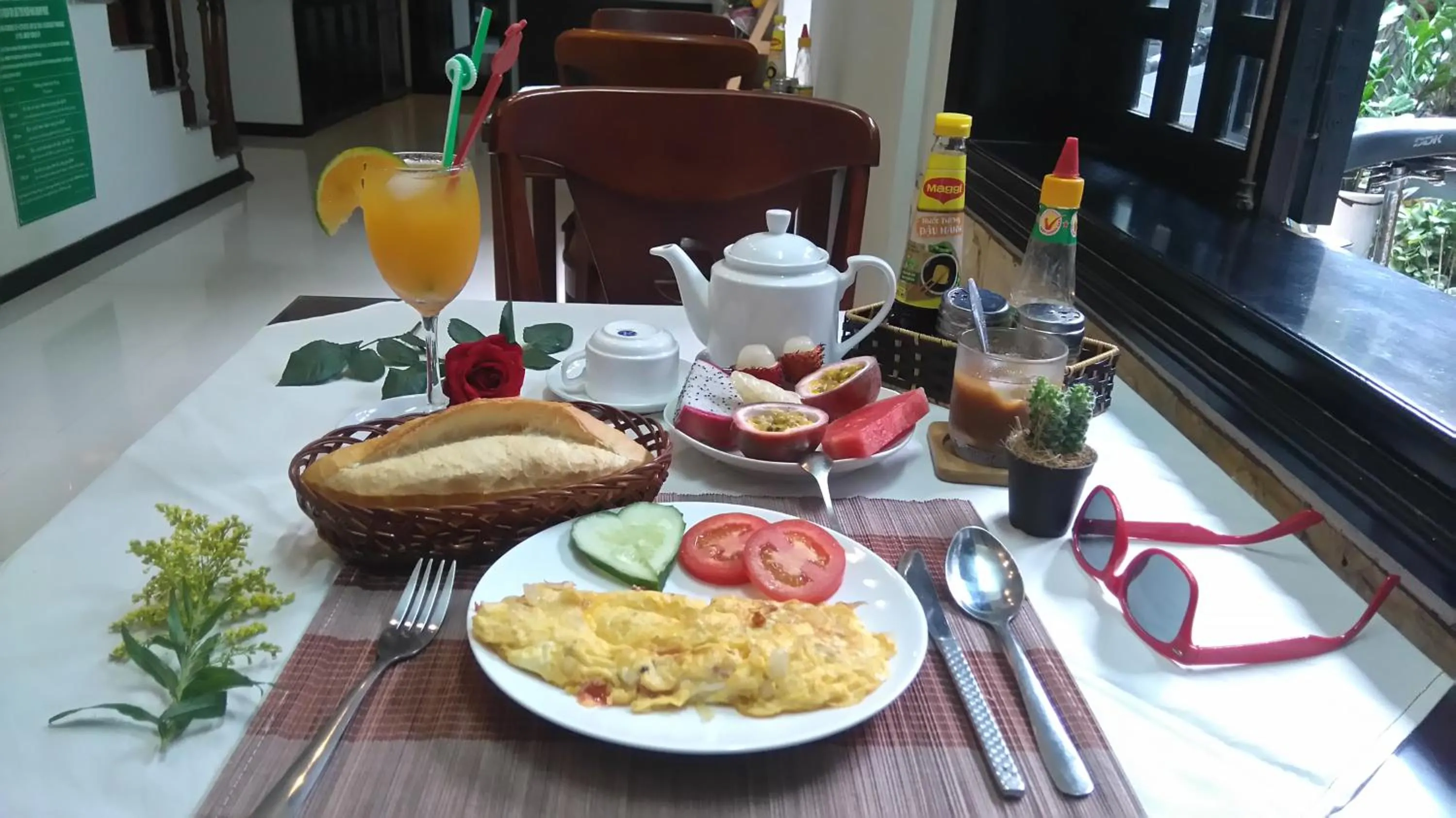 Breakfast in Green CoCo HomeStay
