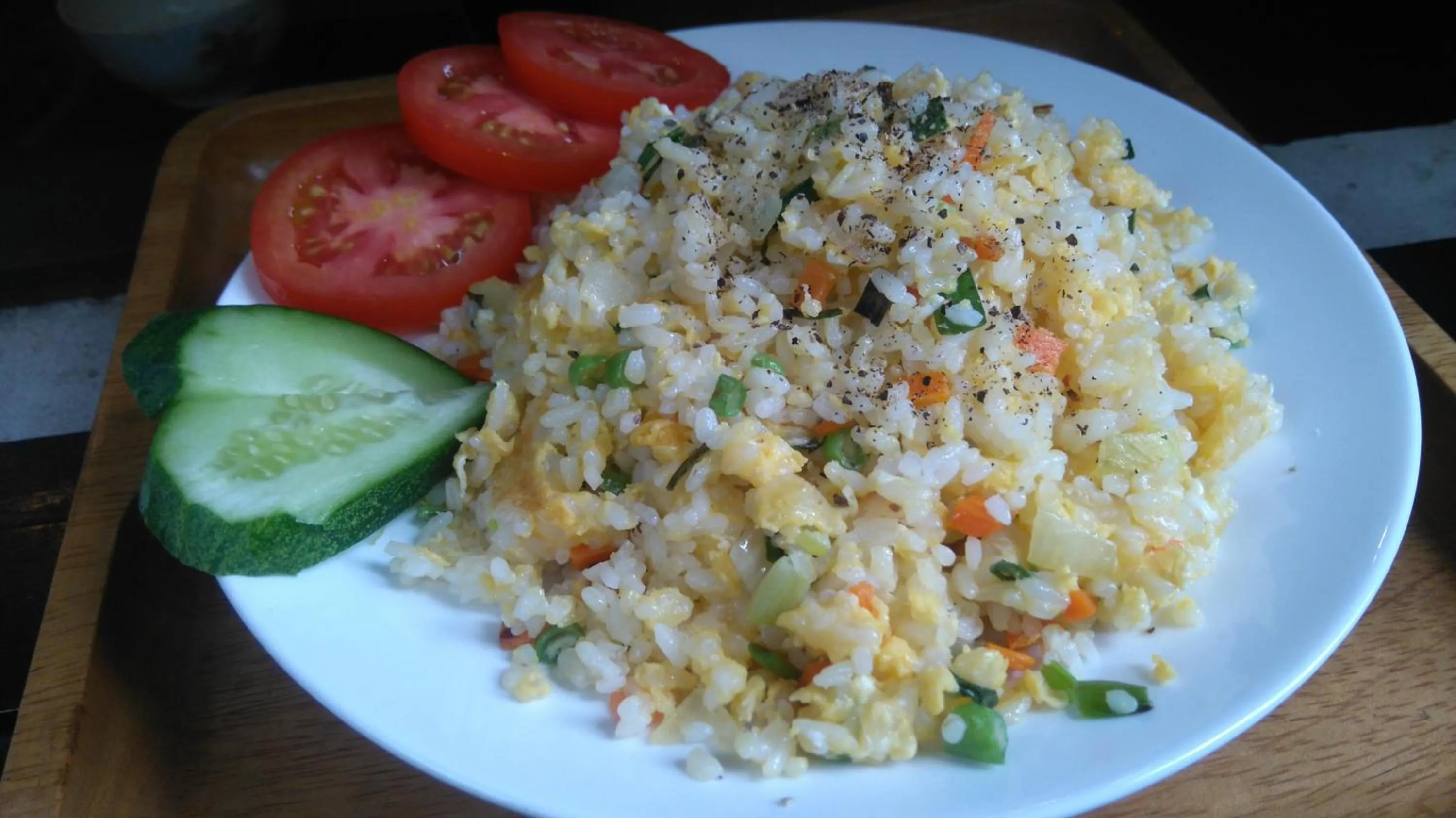 Asian breakfast in Green CoCo HomeStay