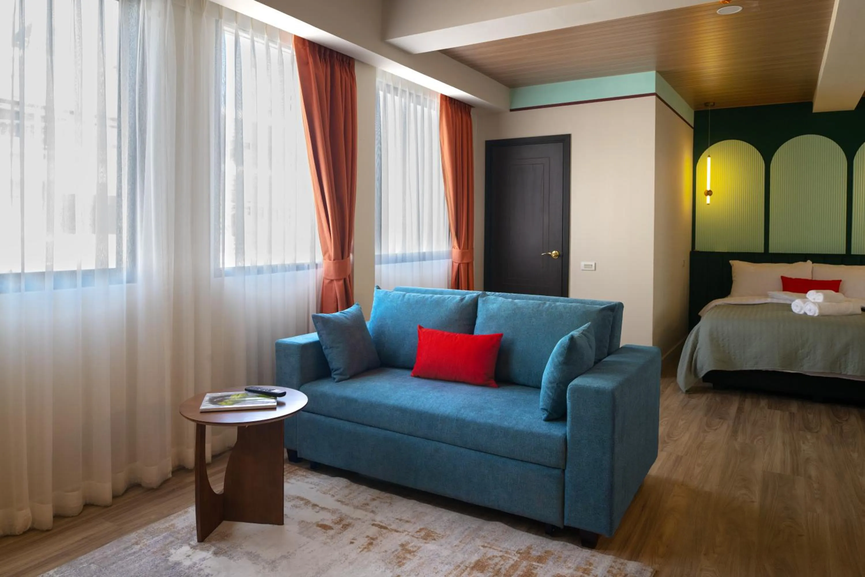 Bed in Boutique hotel Axis Bangkok